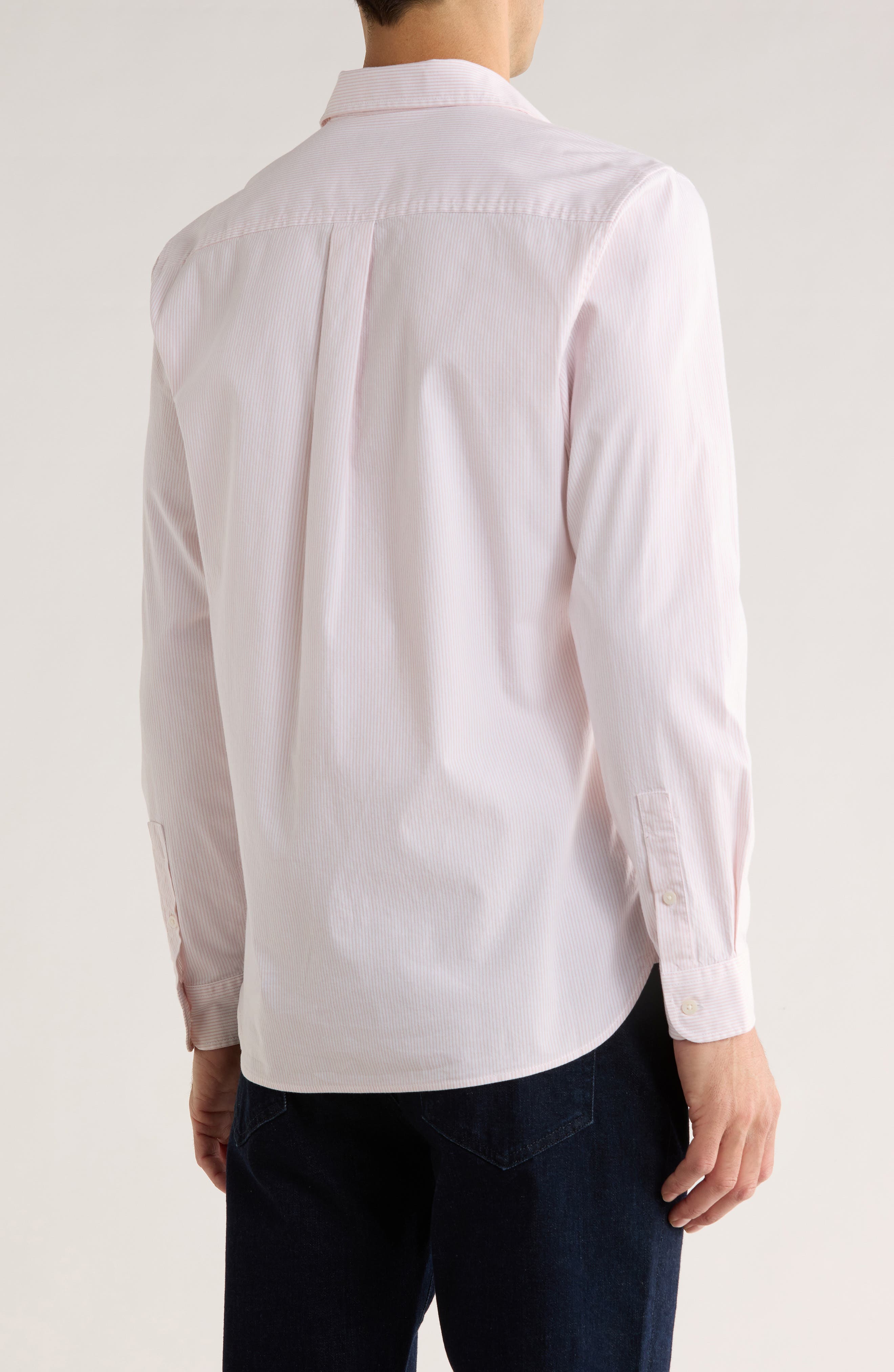 Nordstrom Pinstripe Oxford Button-Up Shirt