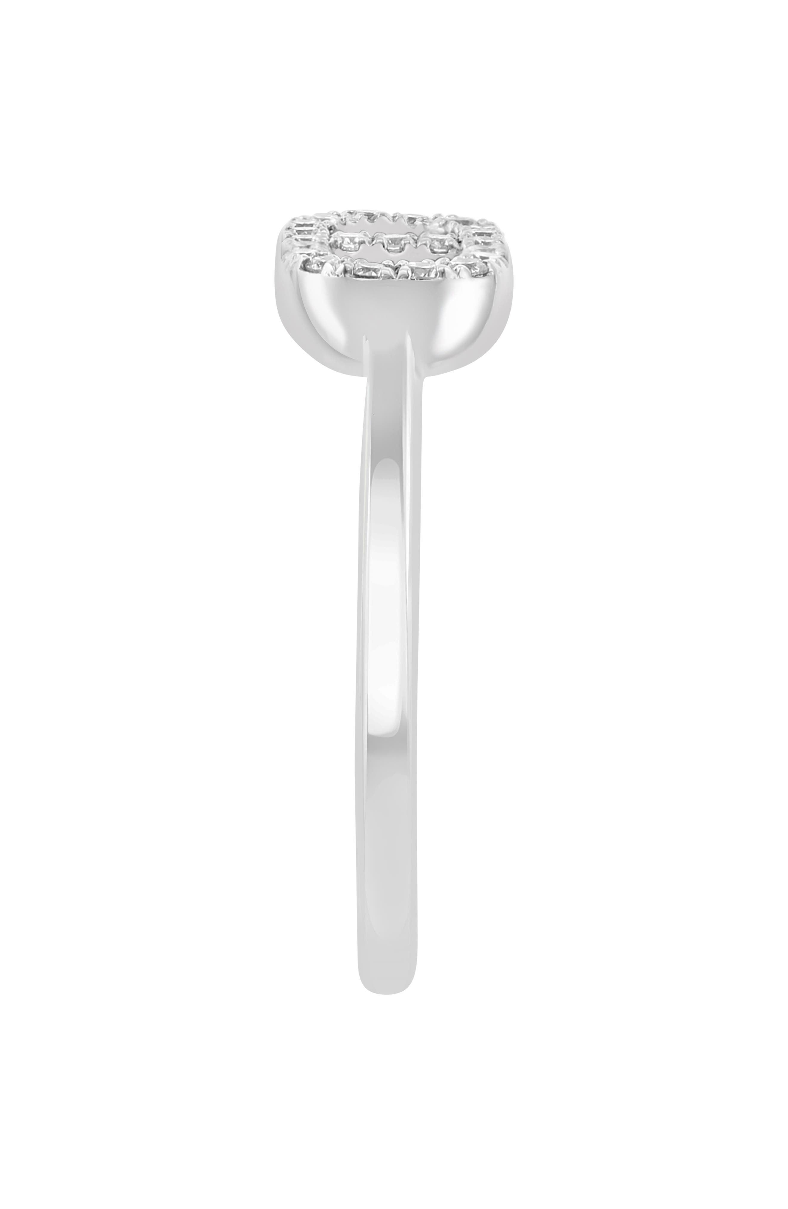 EFFY Sterling Silver Diamond Ring - 0.14 ctw
