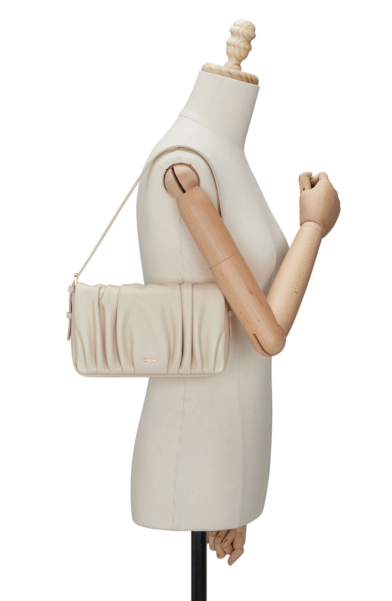 Oryany Bell Pleated Leather Shoulder Bag