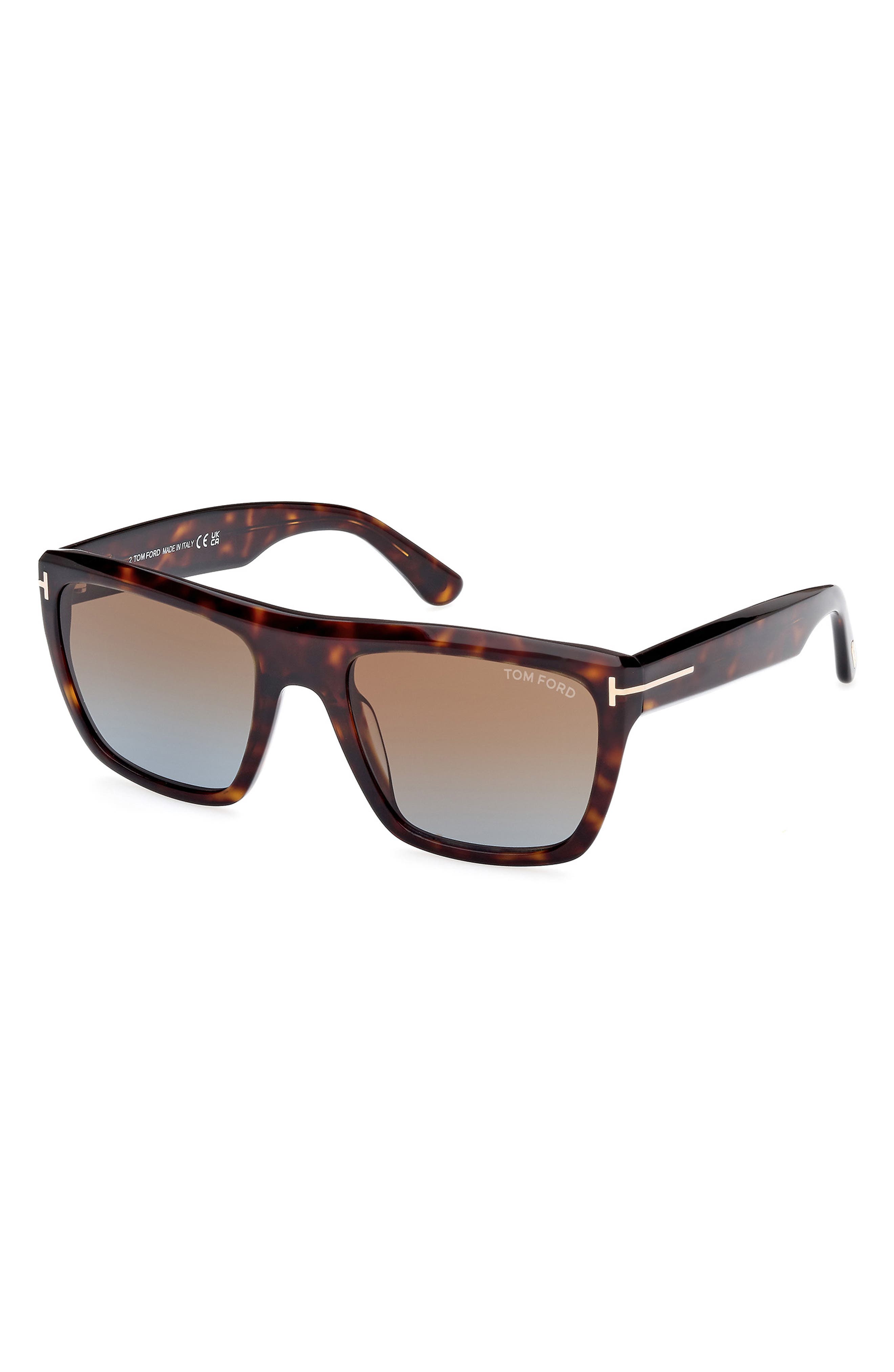 TOM FORD Alberto 55mm Gradient Square Sunglasses