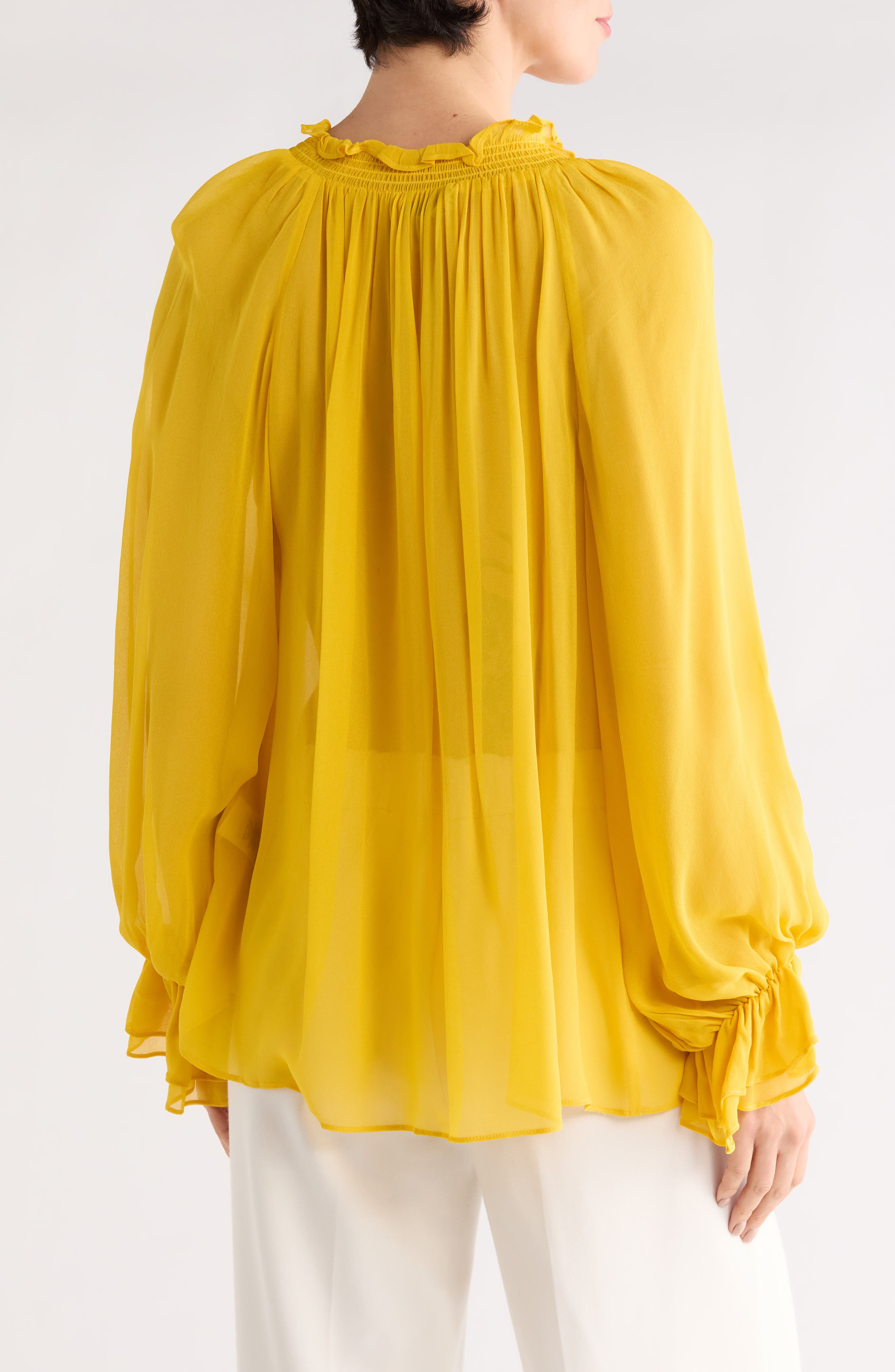 Alice + Olivia Josephine Tie Neck Top