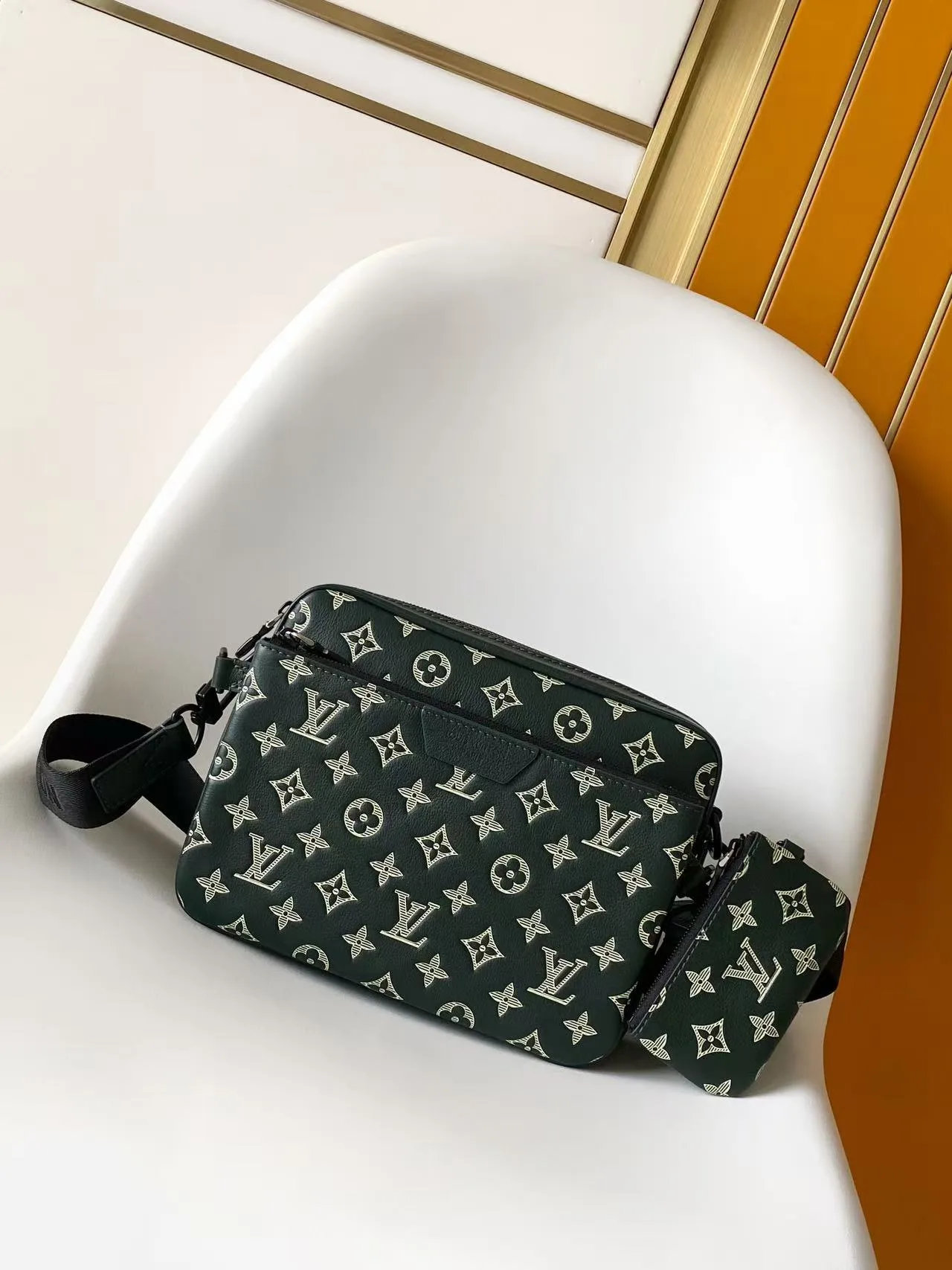 Louis Vuitton Black Calfskin Crossbody Bag product photo from LabelPicks