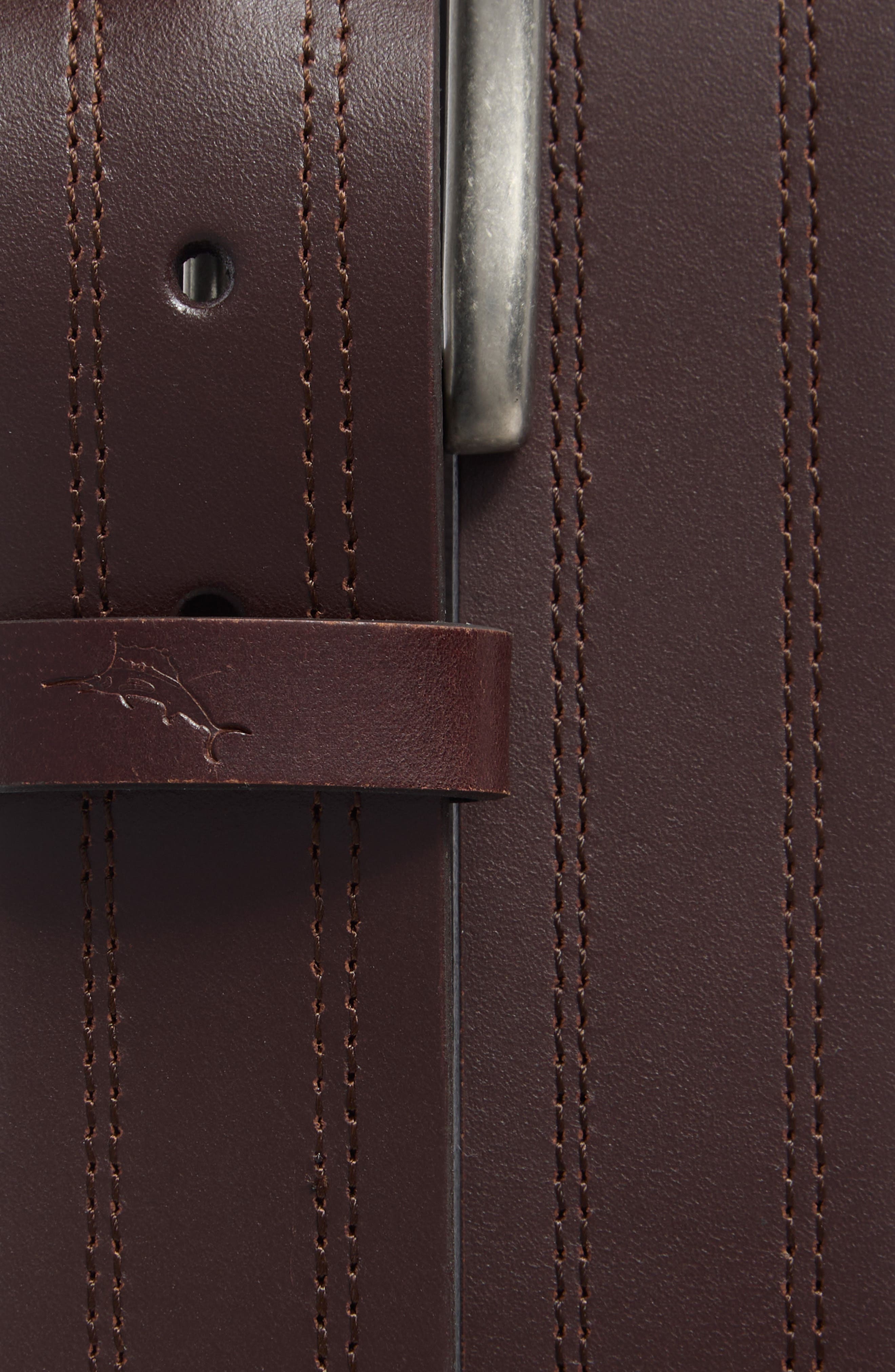 Tommy Bahama Double Stitch Leather Belt