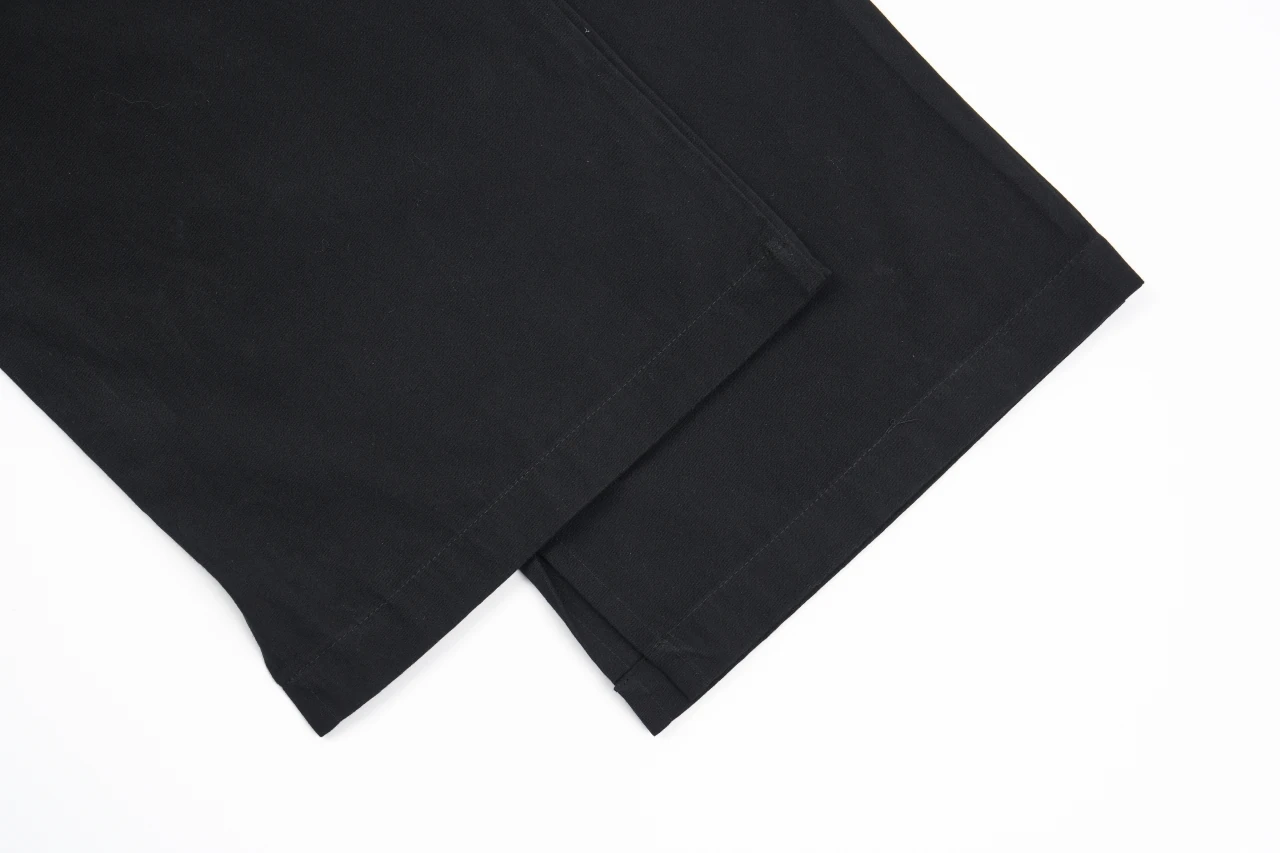 CELINE Black Cotton Drawstring Straight-Leg Pants product photo from LabelPicks