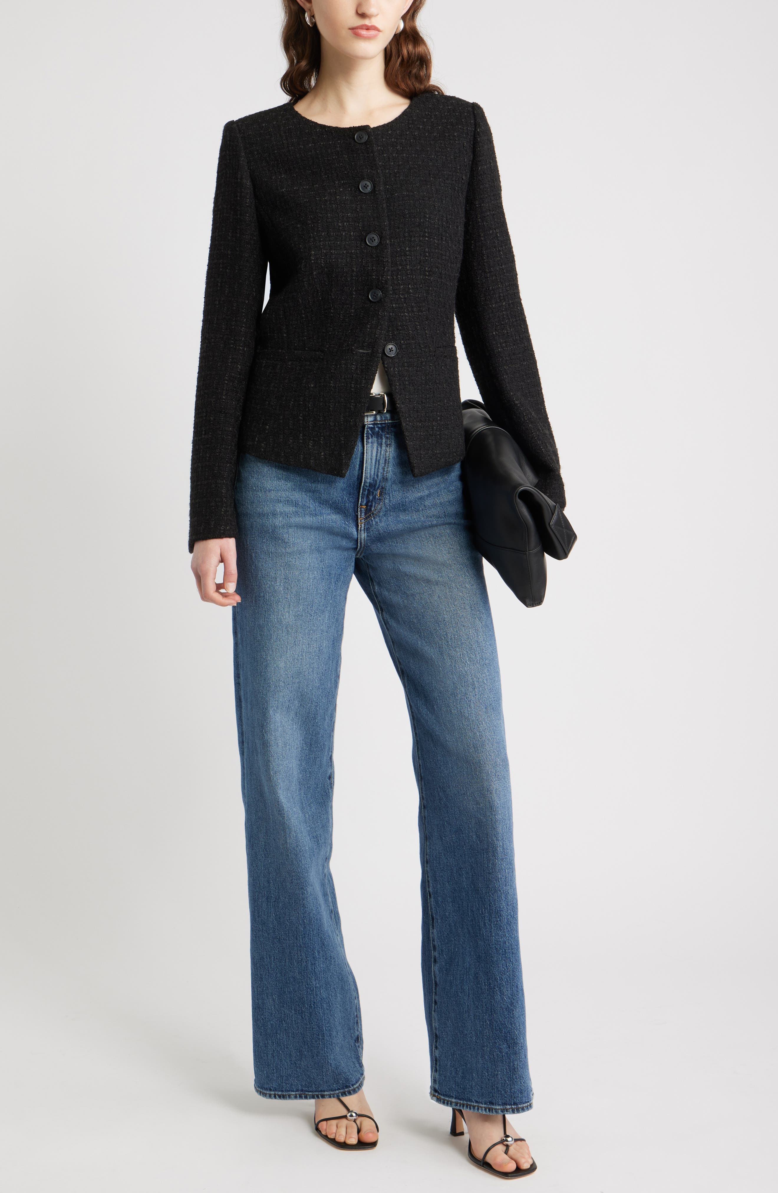 Nordstrom Cutaway Tweed Jacket