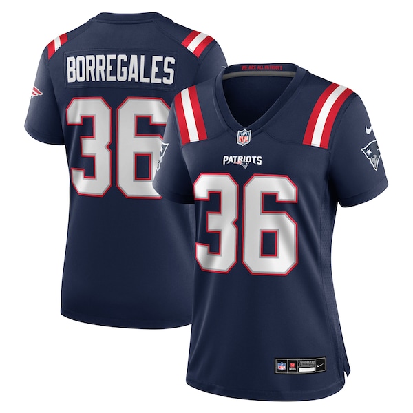 Andres Borregales New England Patriots Nike Women's Team Game Jersey -  Navy