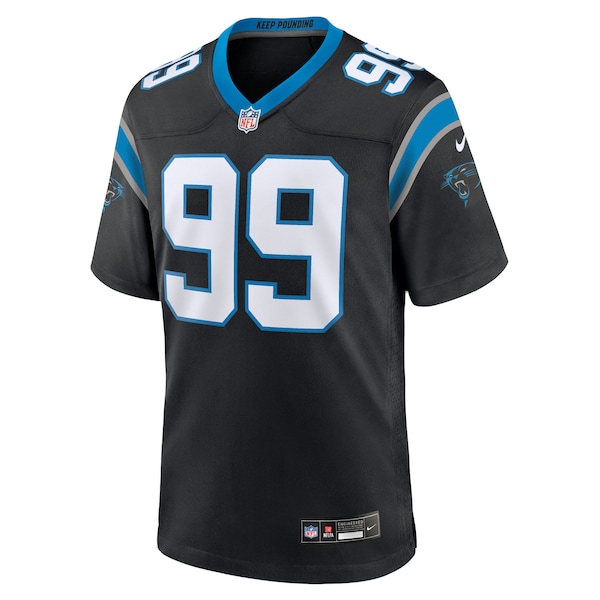 Tershawn Wharton Carolina Panthers Nike Team Game Jersey -  Black