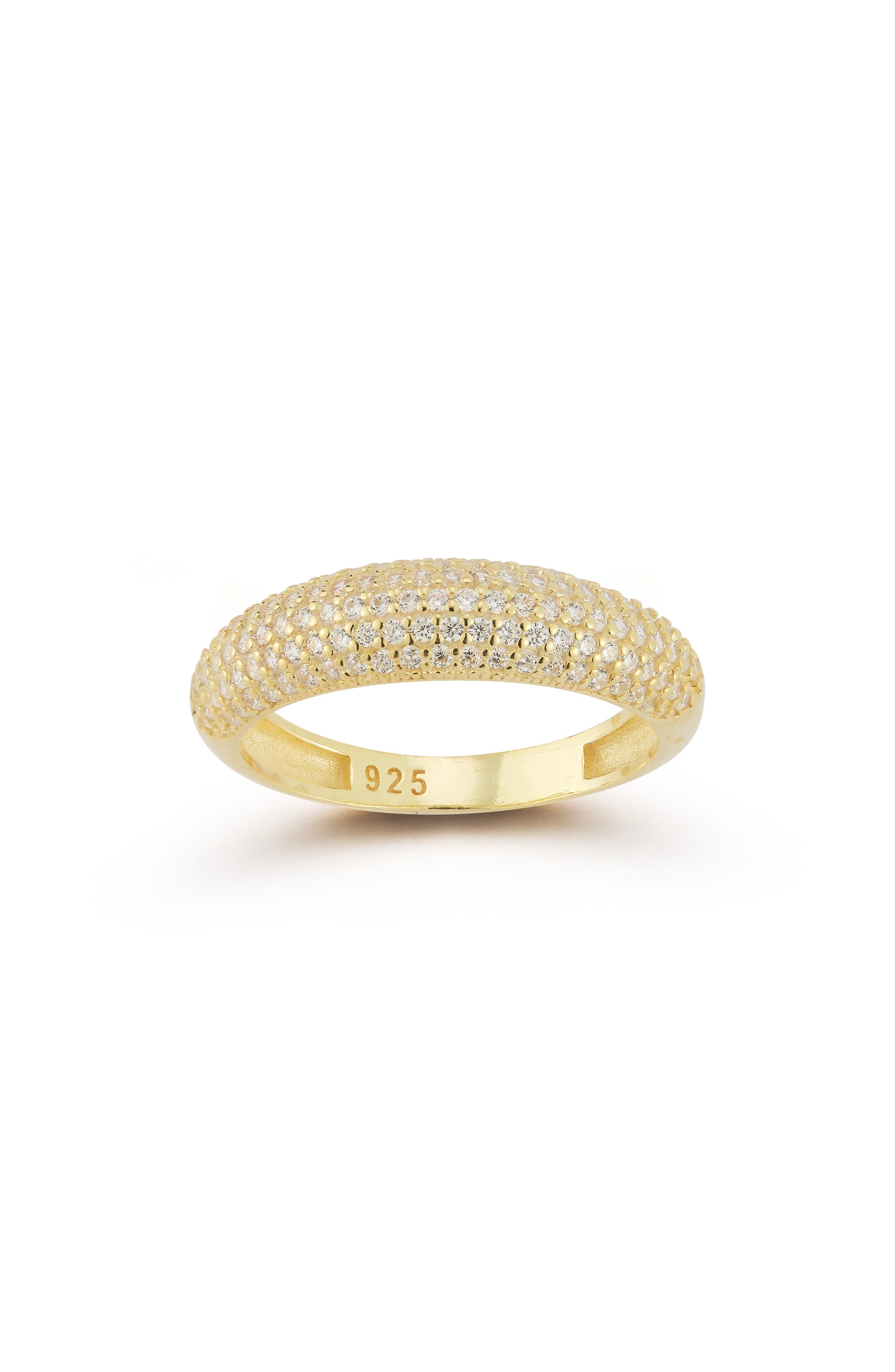GLAZE JEWELRY 14K Gold Plated Silver Dome Ring