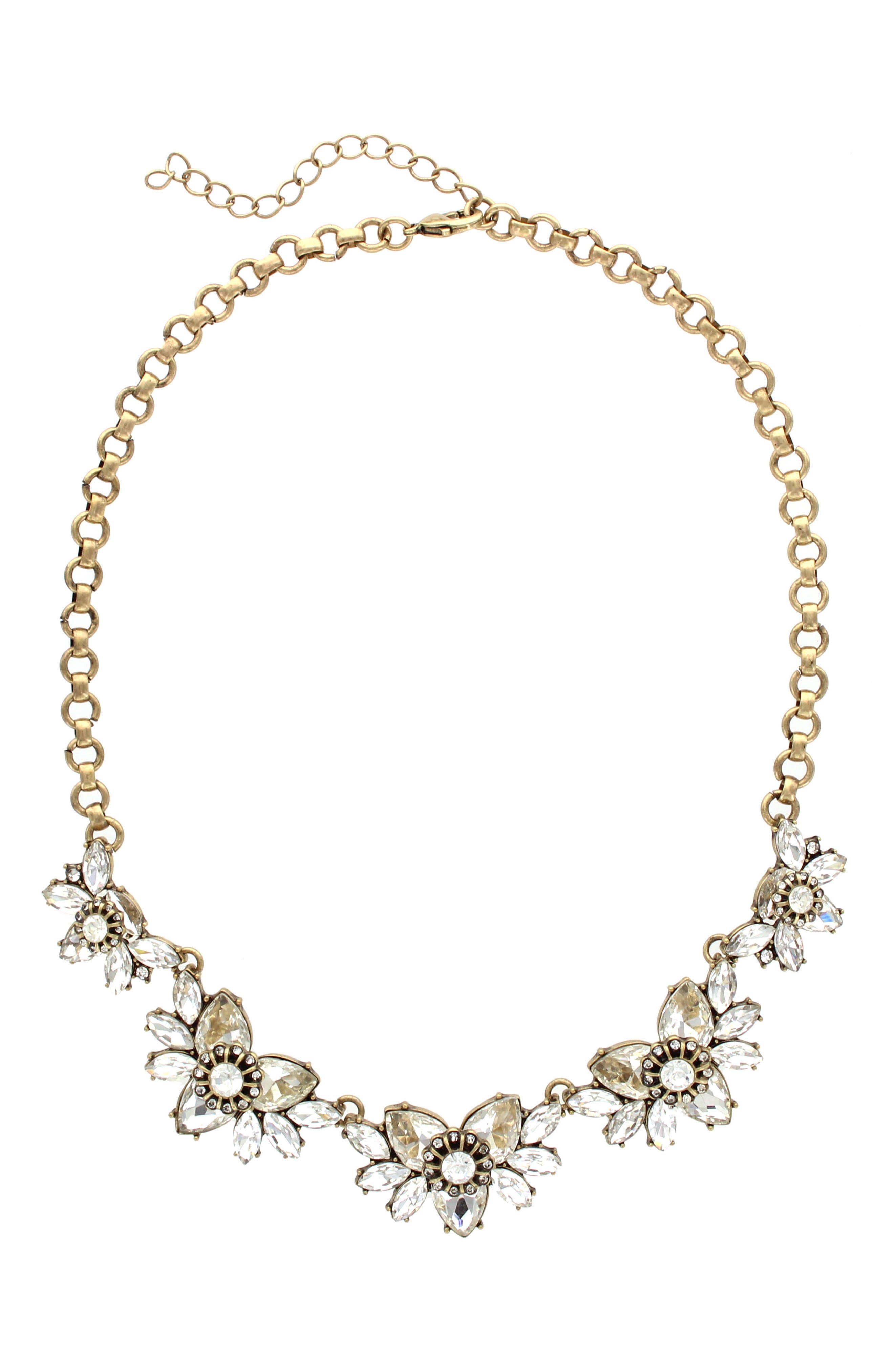 OLIVIA WELLES Johanna Flower Necklace