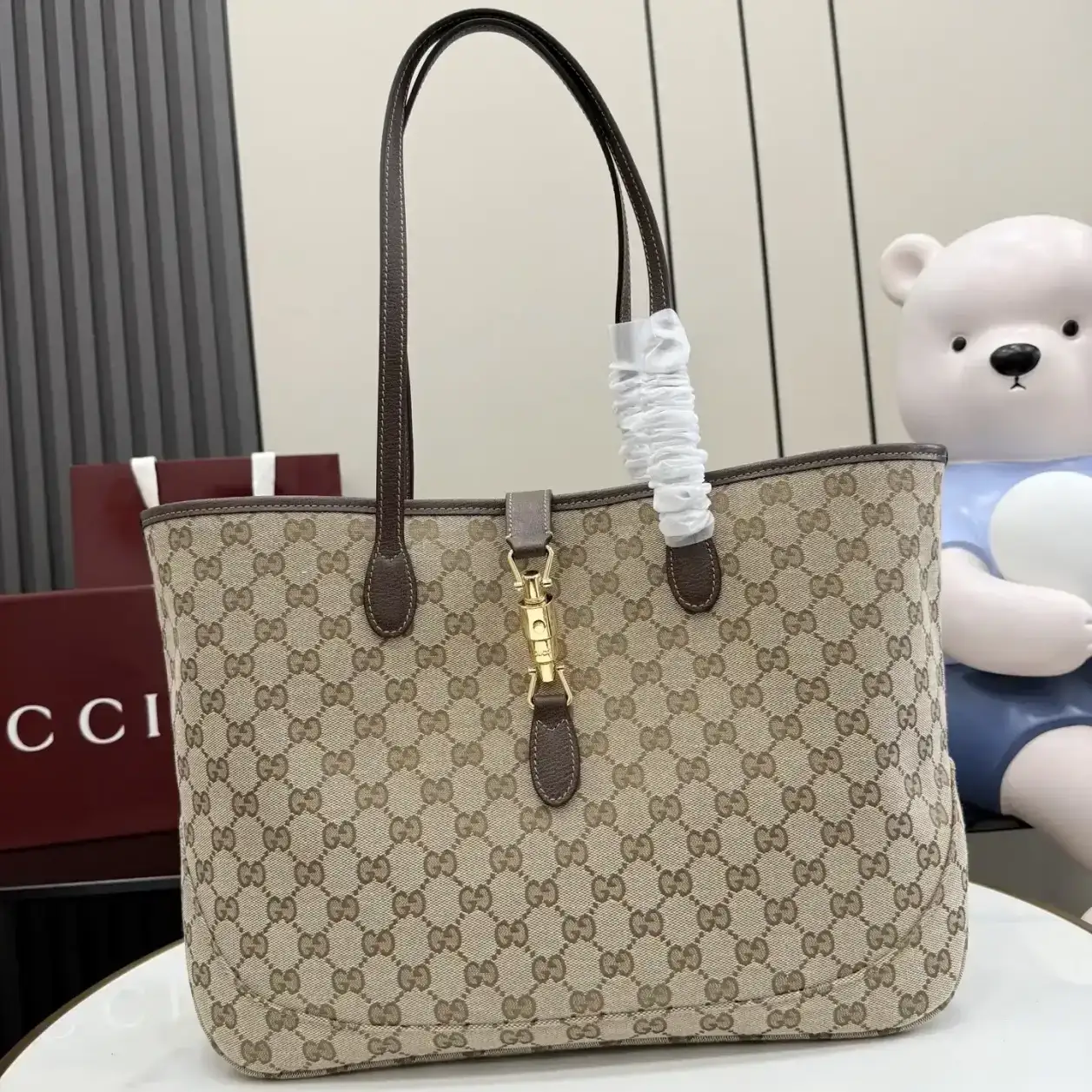 Gucci Brown Jackie Quilted Leather Tote Bag product photo from LabelPicks