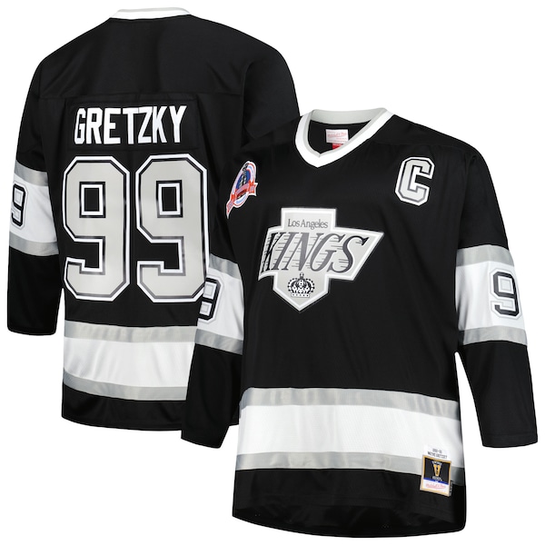 Wayne Gretzky Los Angeles Kings Big & Tall 1992/93 Blue Line Player Jersey - Black