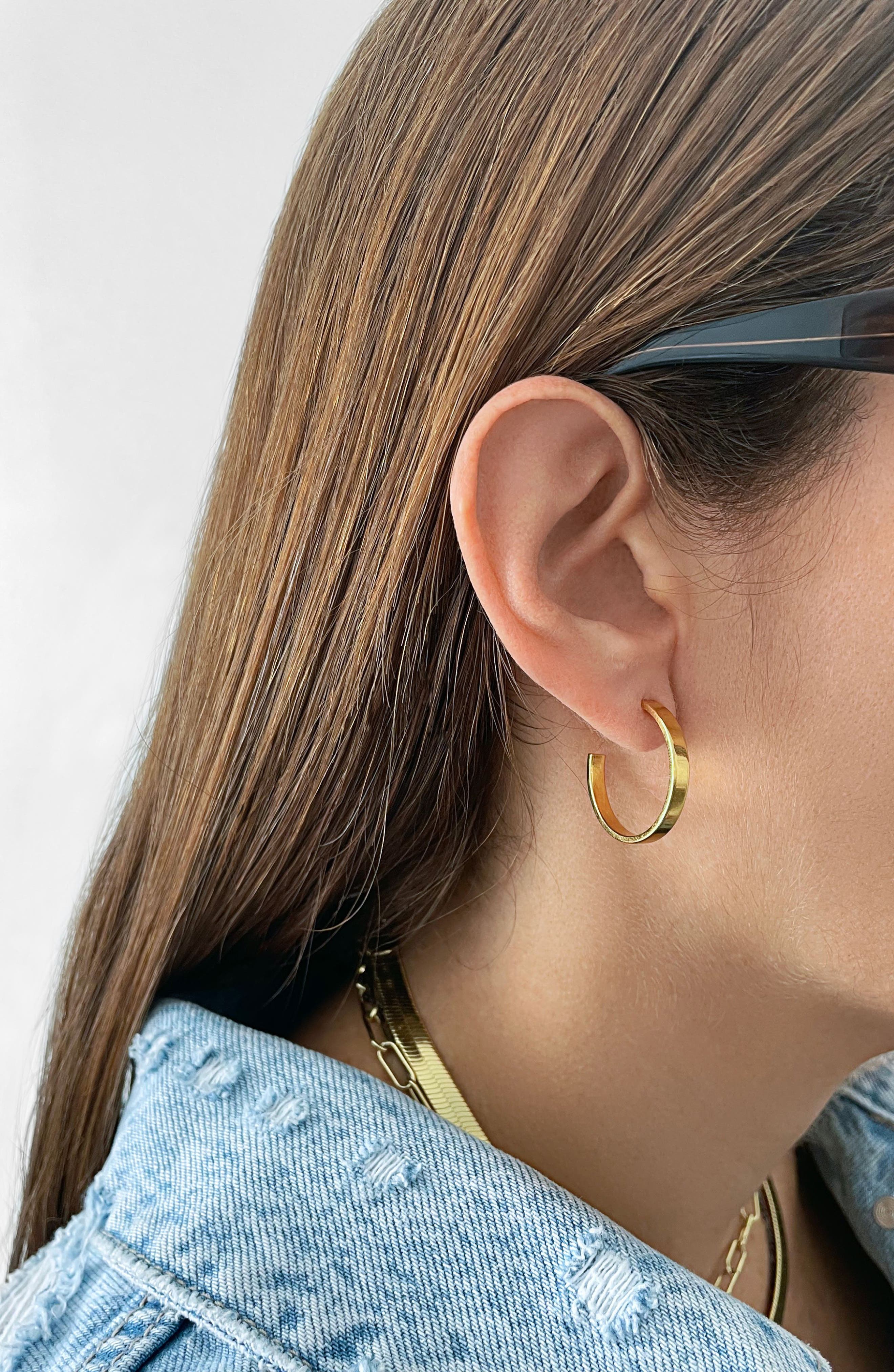 Adornia Set of 2 Hoop Earrings