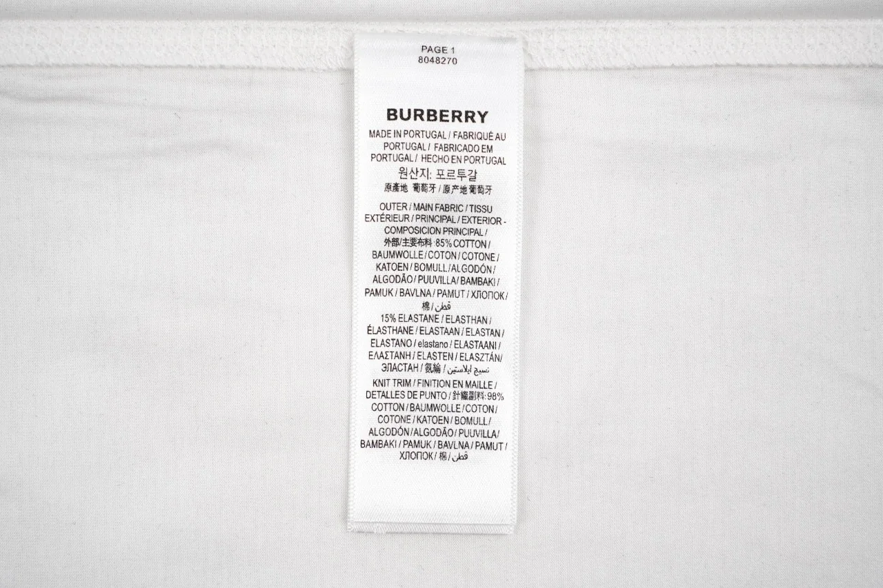 Burberry White Blue Equestrian Knight Embroidered T-Shirt product photo from LabelPicks
