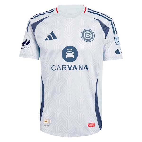 Chicago Fire adidas 2025 The Municipal Kit Authentic Custom Jersey - Light Blue