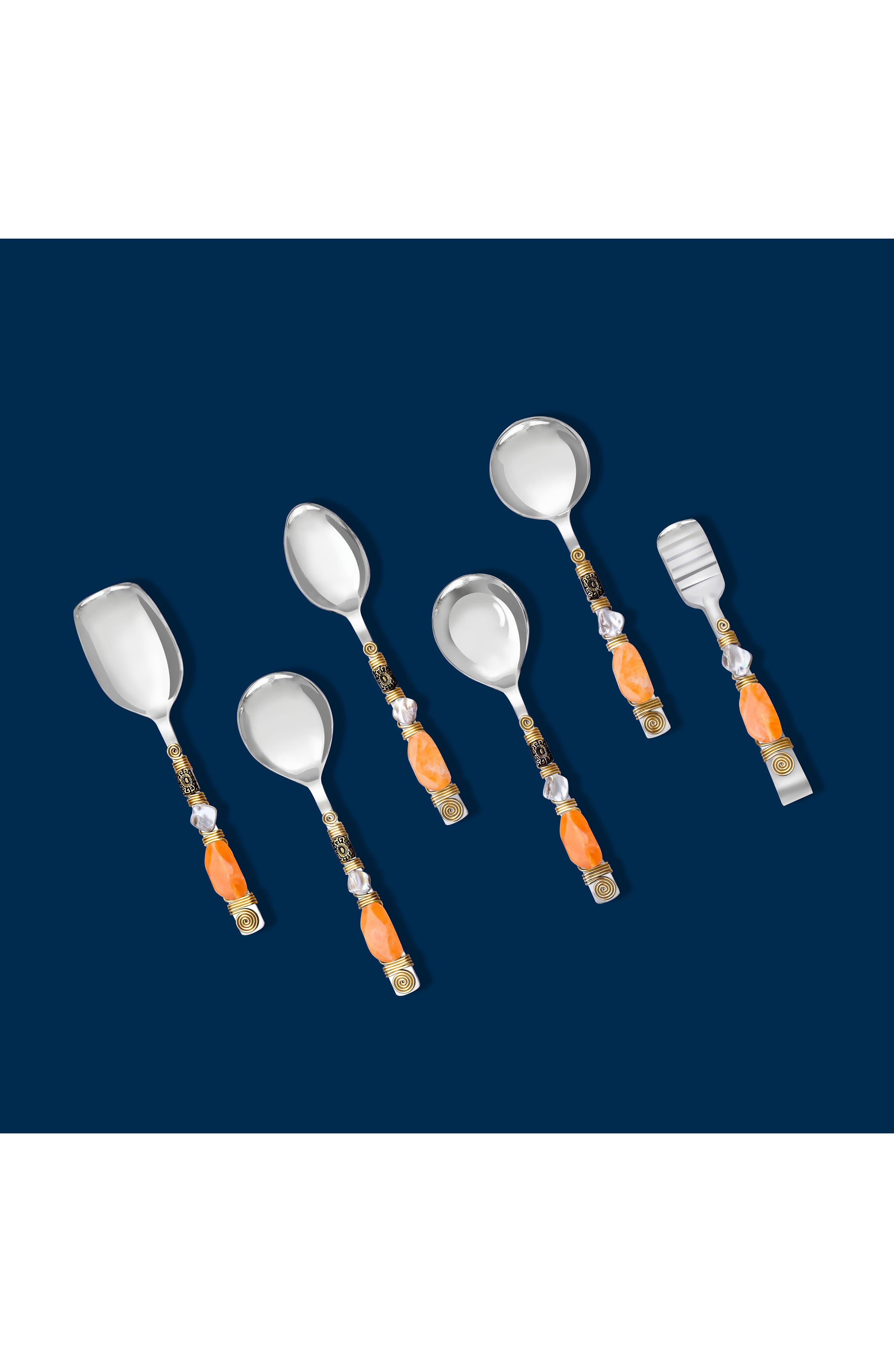 Tiramisu Sunset Glow 6-Piece Serving Spoons