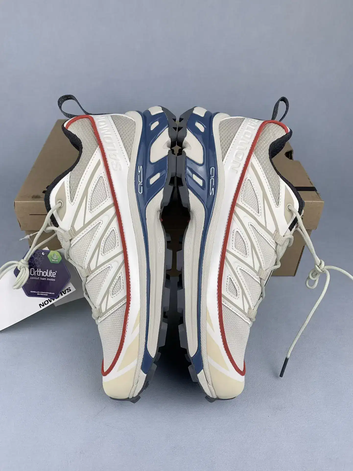 Salomon XT-6 Expanse “Almond Cream Aegean Blue” Shoes product photo from LabelPicks