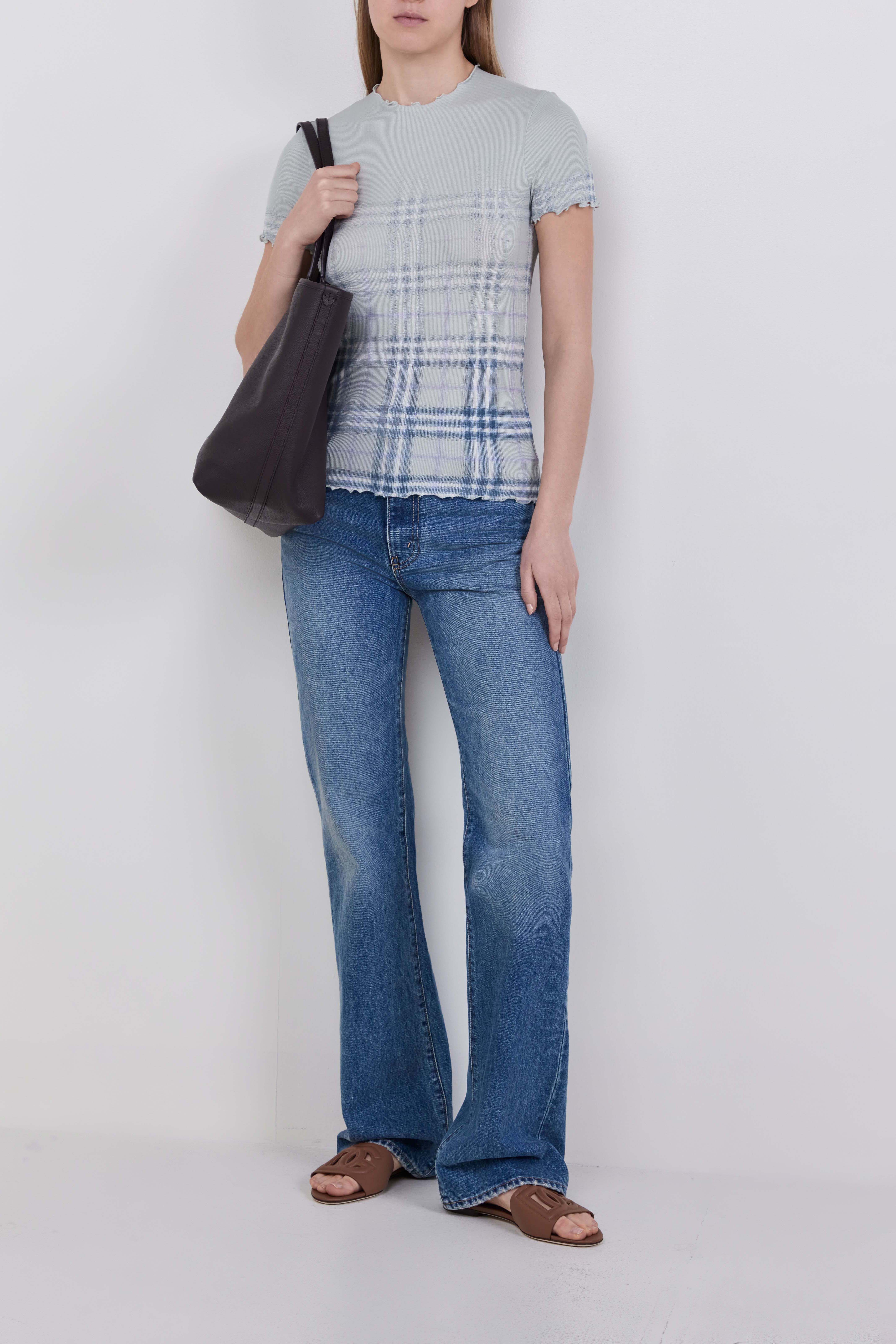 BURBERRY חולצת טי בגזרת סלים