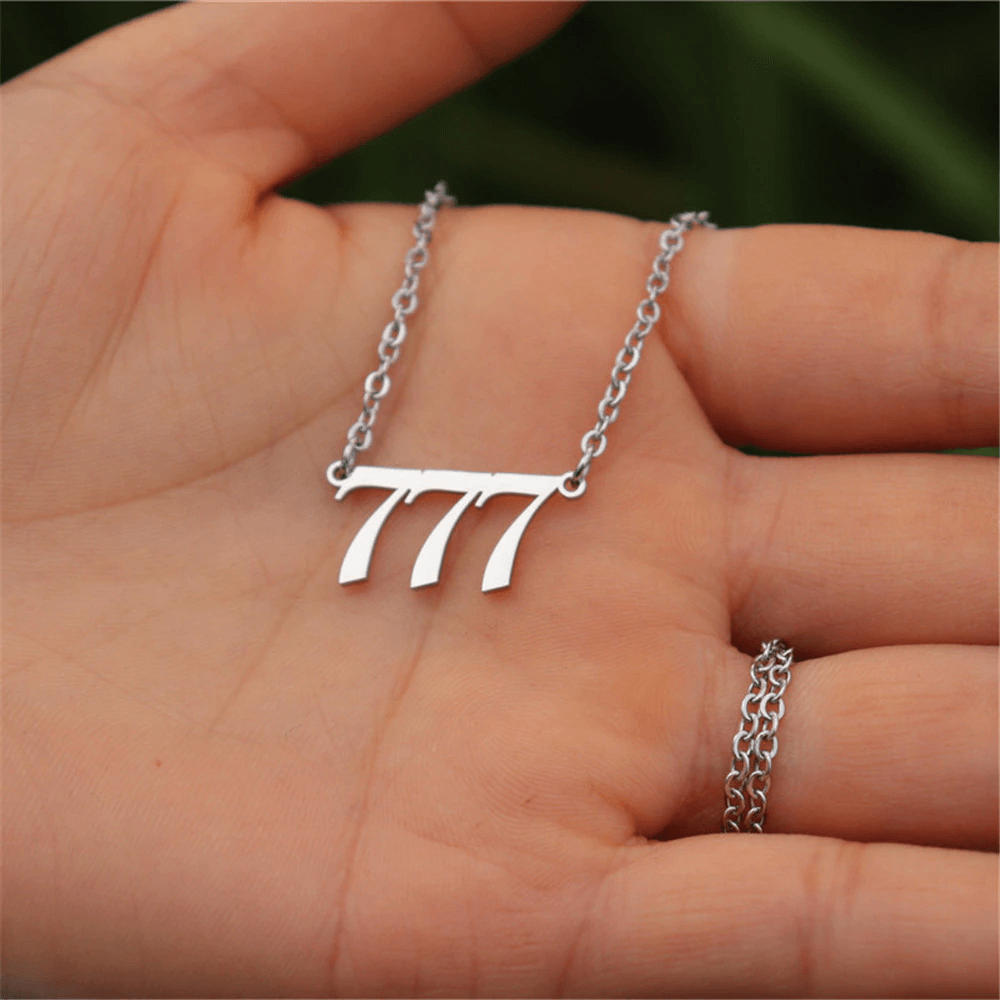 Angel Number Necklace 111-999 with 18K Gold Plated