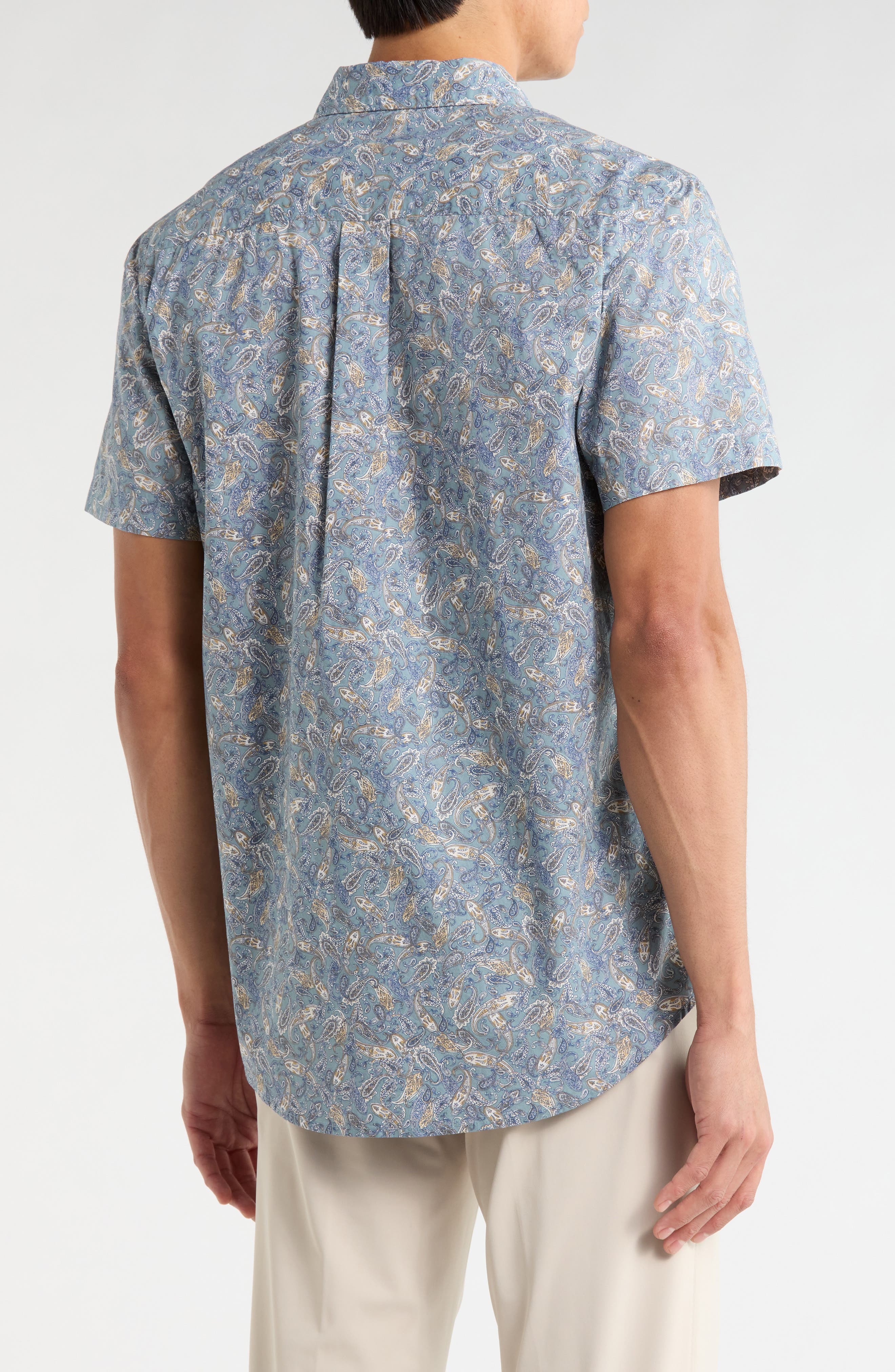 Nordstrom Short Sleeve Poplin Button-Up Shirt