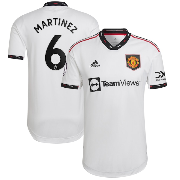 Lisandro Martínez Manchester United adidas 2022/23 Away Authentic Player Jersey - White
