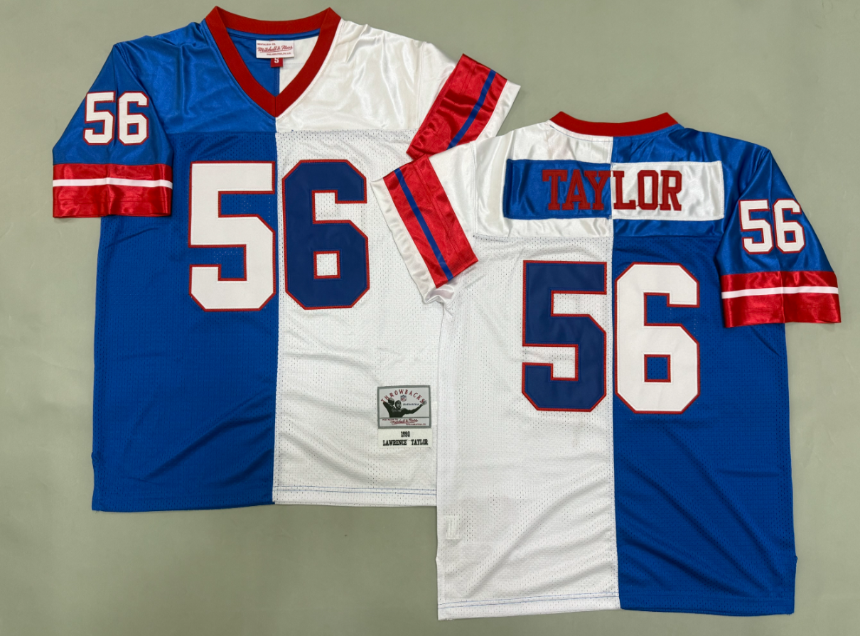 Lawrence Taylor New York Giants Authentic Split Throwback Retired Player Jersey