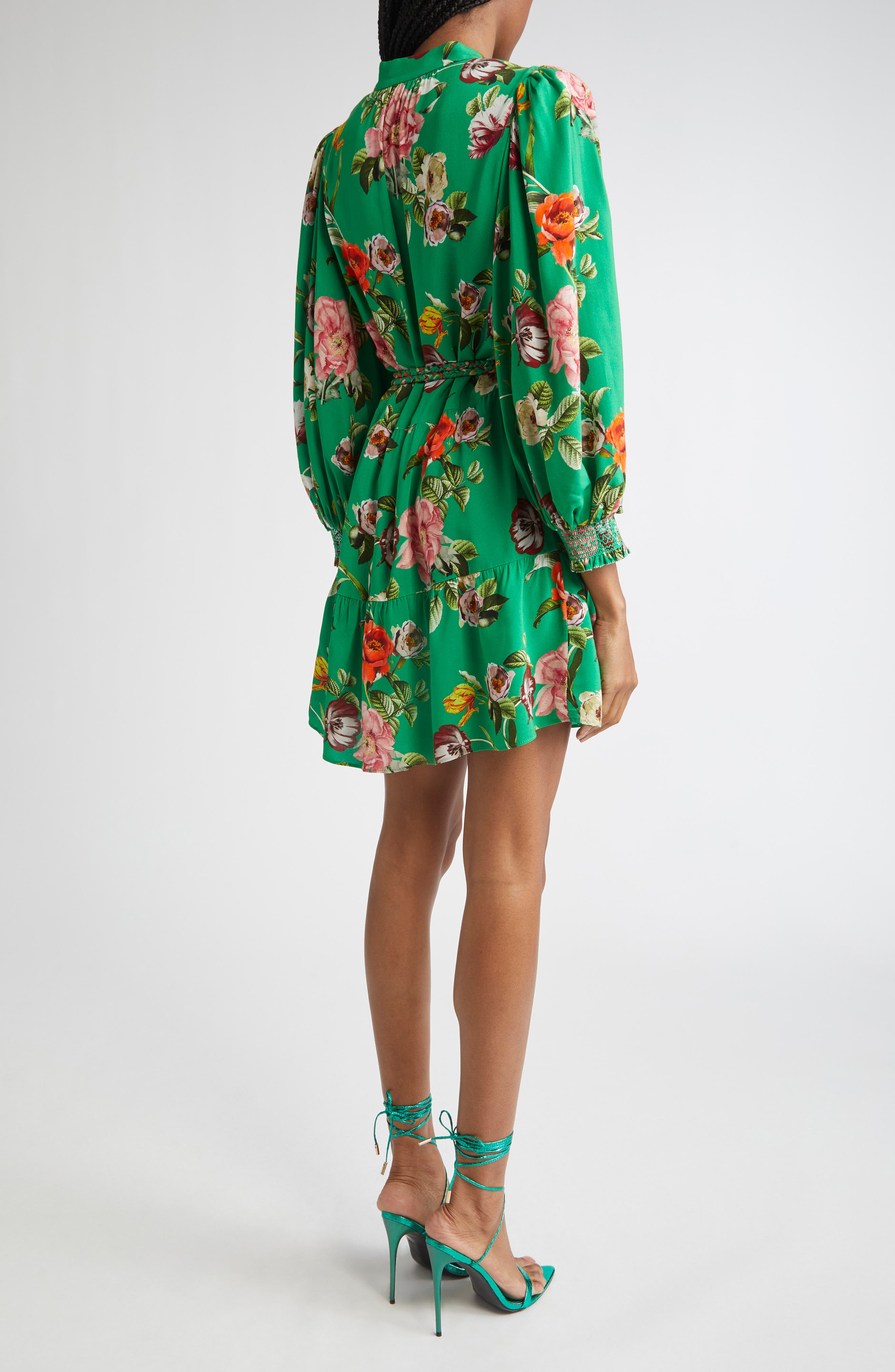 Alice + Olivia Antonette Floral Belted Minidress