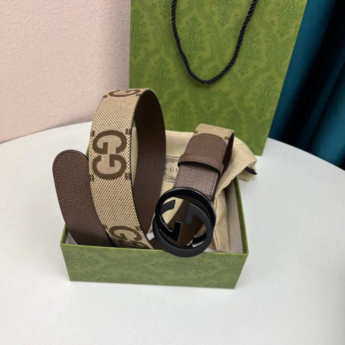 Cinto Masculino Reversível Marrom e Bege com Fivela Circular Preta