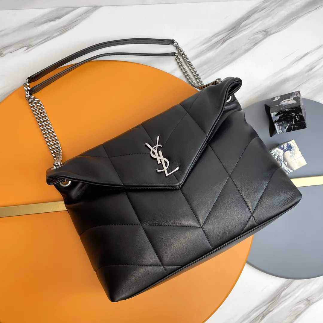 Saint Laurent Loulou Black Quilted Leather Shoulder Bag product photo from LabelPicks
