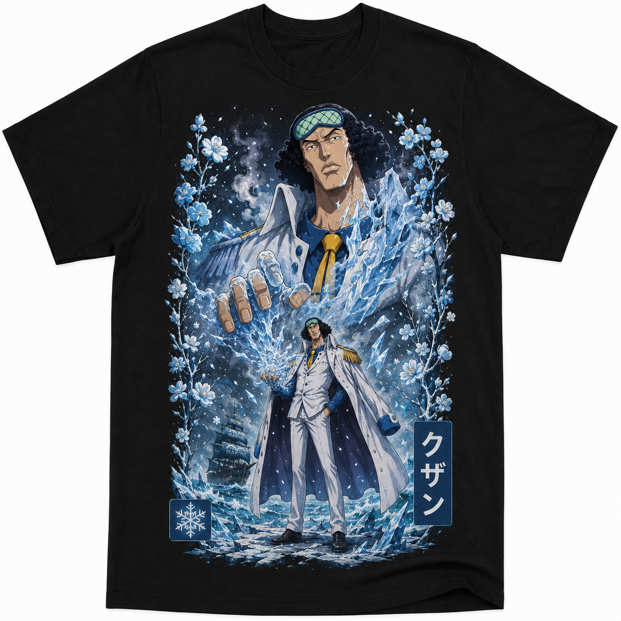 Remera Anime Kuzan One Piece Manga Corta