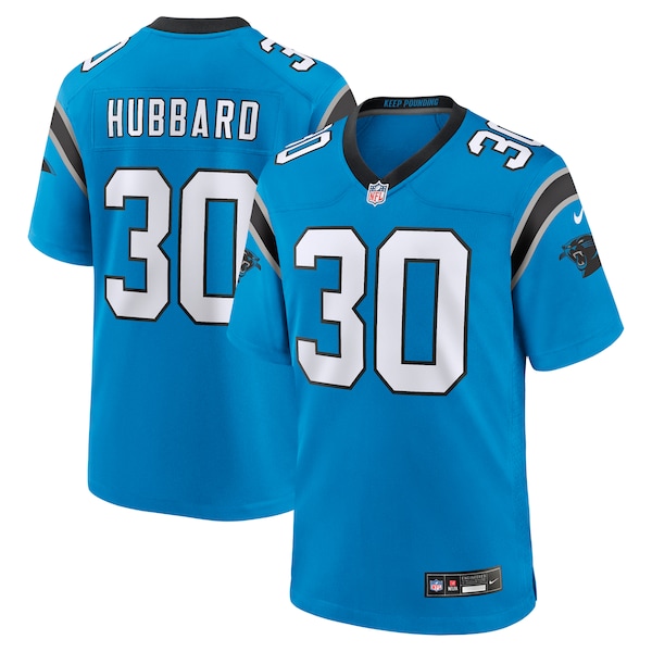 Chuba Hubbard Carolina Panthers Nike Alternate Game Jersey -  Blue/Black