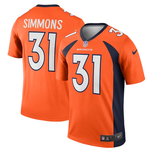 Justin Simmons Denver Broncos Nike Legend Jersey - Orange