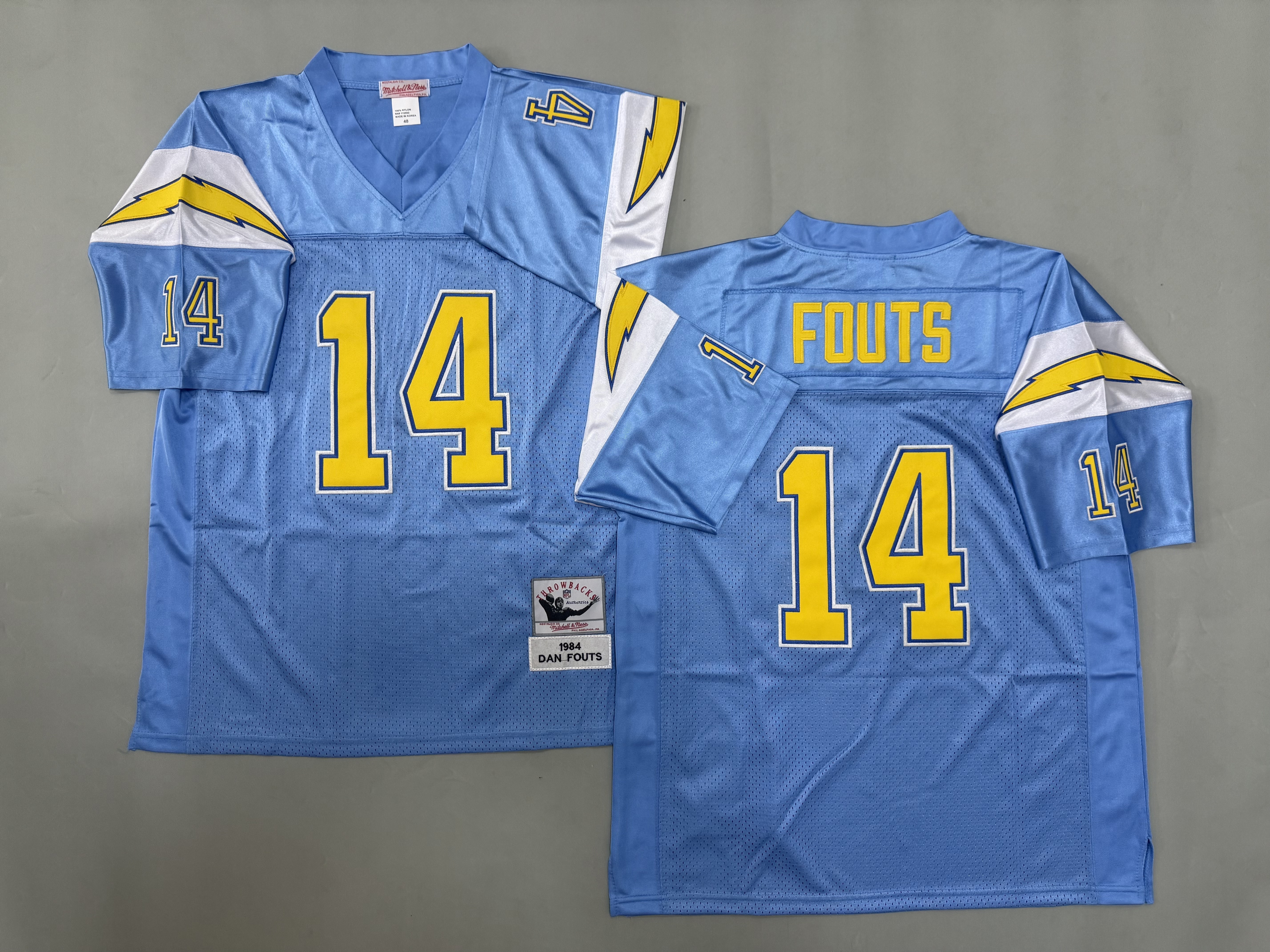 Dan Fouts San Diego Chargerss Authentic Throwback Retired Player Jersey