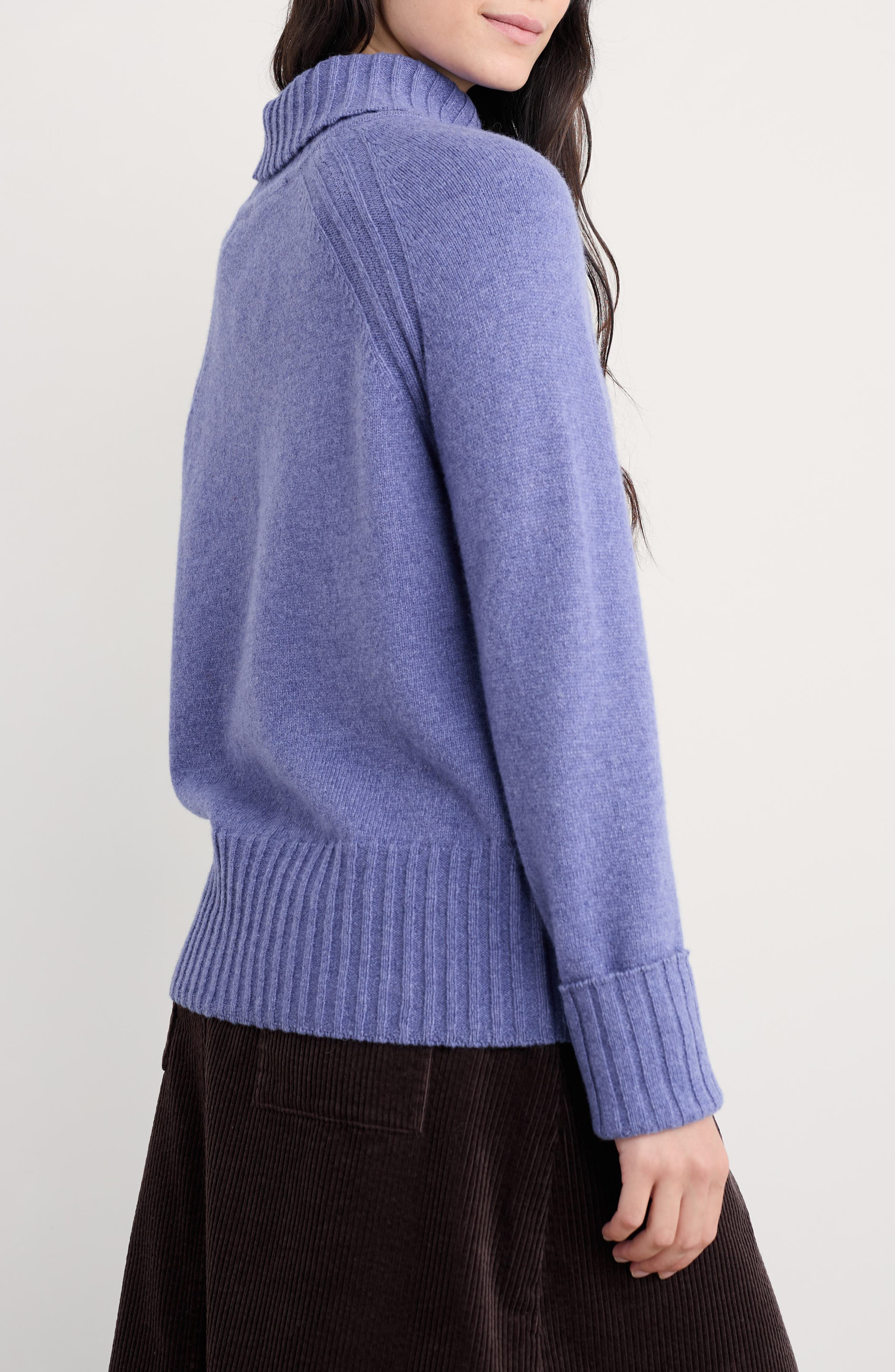 Seasalt Cornwall Basset Cove Merino Wool Blend Turtleneck Sweater