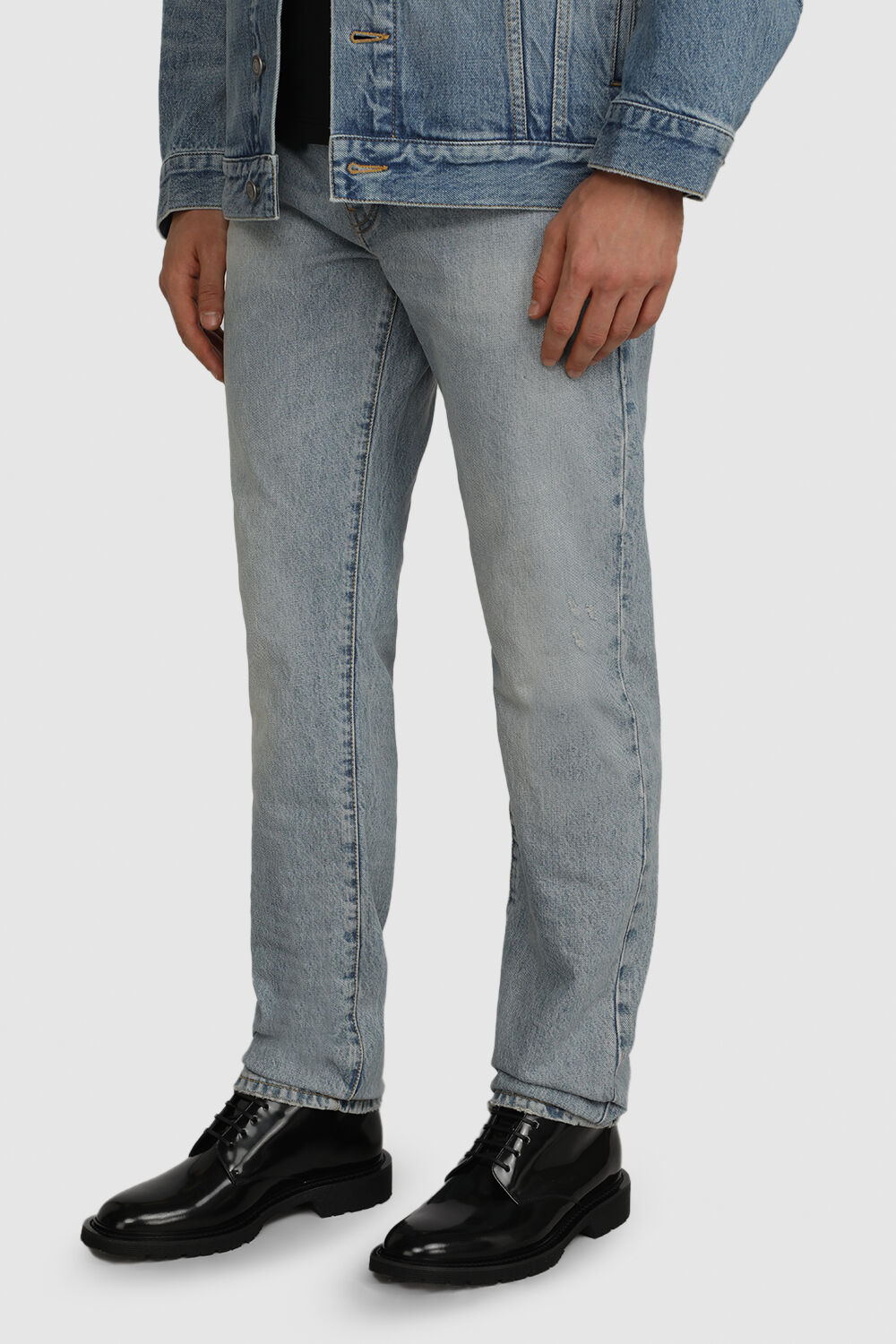 SAINT LAURENT מגפונים מעור