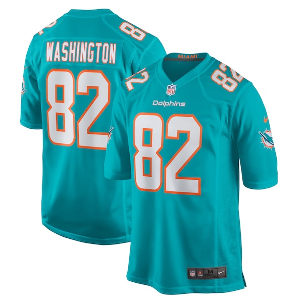Tahj Washington Miami Dolphins Nike  Game Jersey -  Aqua