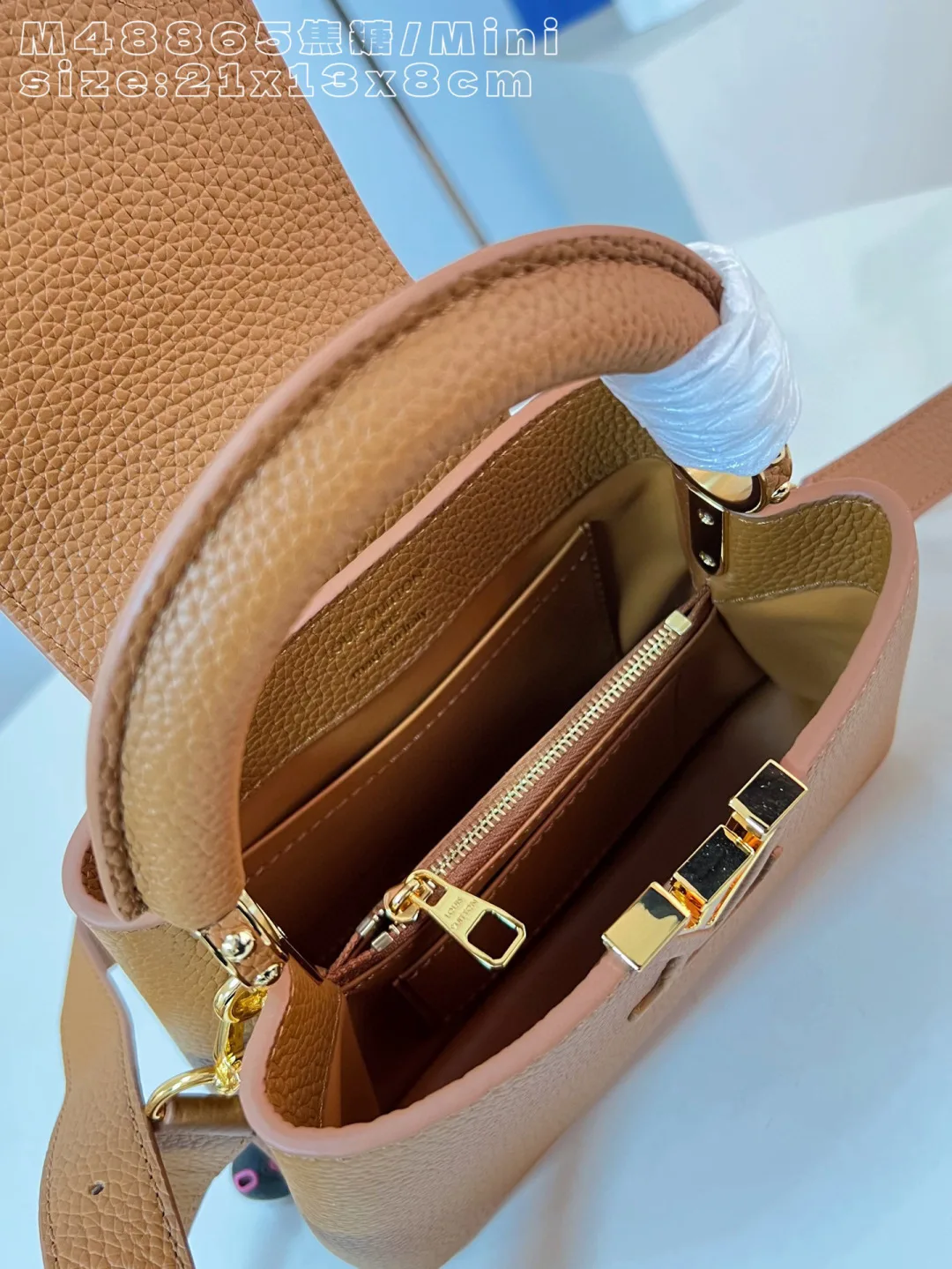 Louis Vuitton Capucines Brown Calfskin Crossbody Bag product photo from LabelPicks