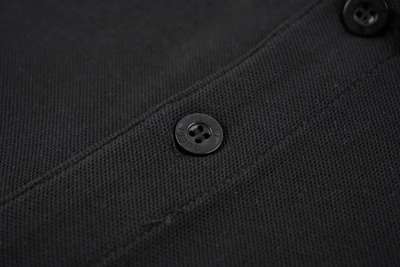 GUCCI Black Mini GG Pocket Polo Shirt product photo from LabelPicks
