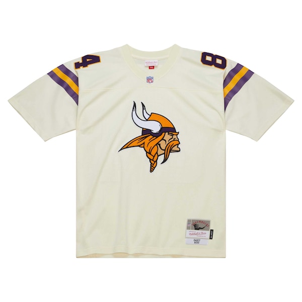 Randy Moss Minnesota Vikings Chainstitch Legacy Jersey - Cream