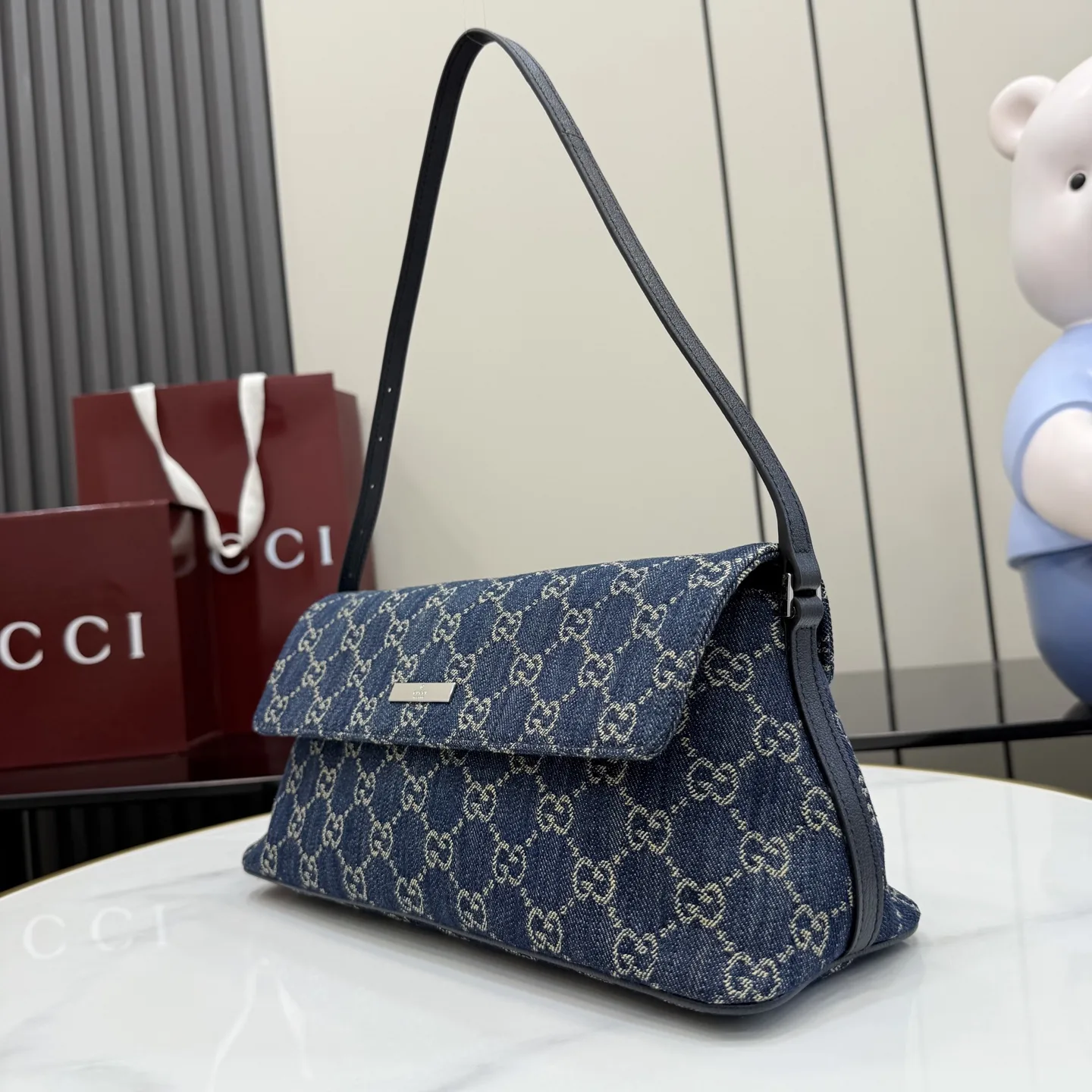 Gucci Blue Generation Nylon Shoulder Bag product photo from LabelPicks
