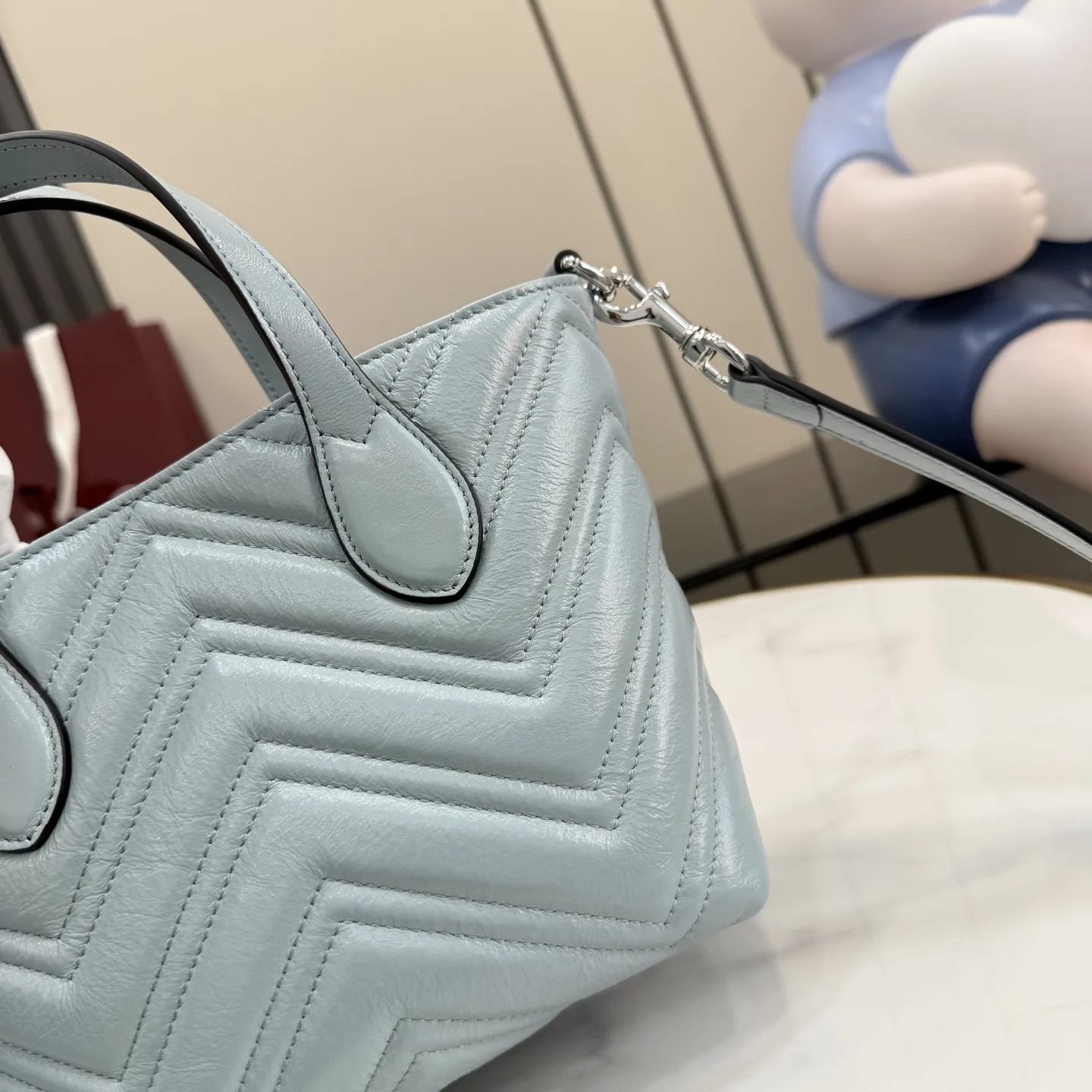 Gucci Blue Marmont GG Supreme Canvas Tote Bag product photo from LabelPicks
