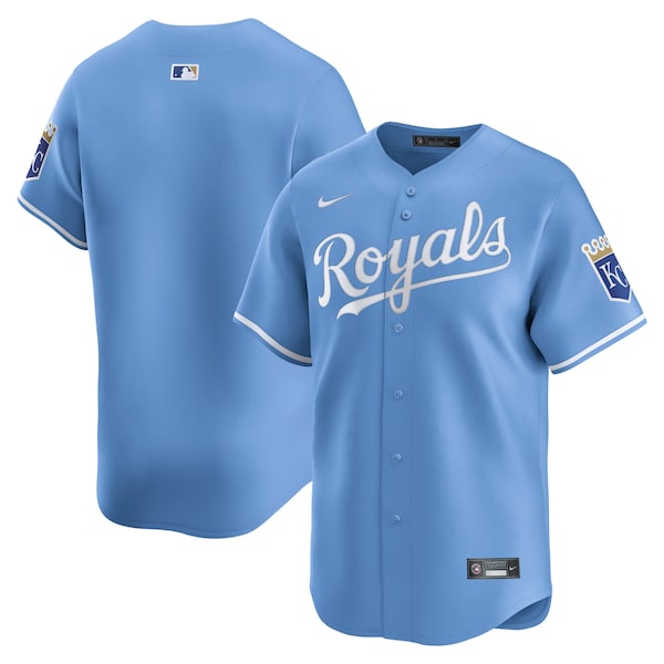 Kansas City Royals Nike Alternate Limited Jersey - Light Blue/White