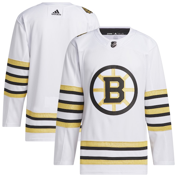 Boston Bruins adidas Away Primegreen Authentic Jersey - White