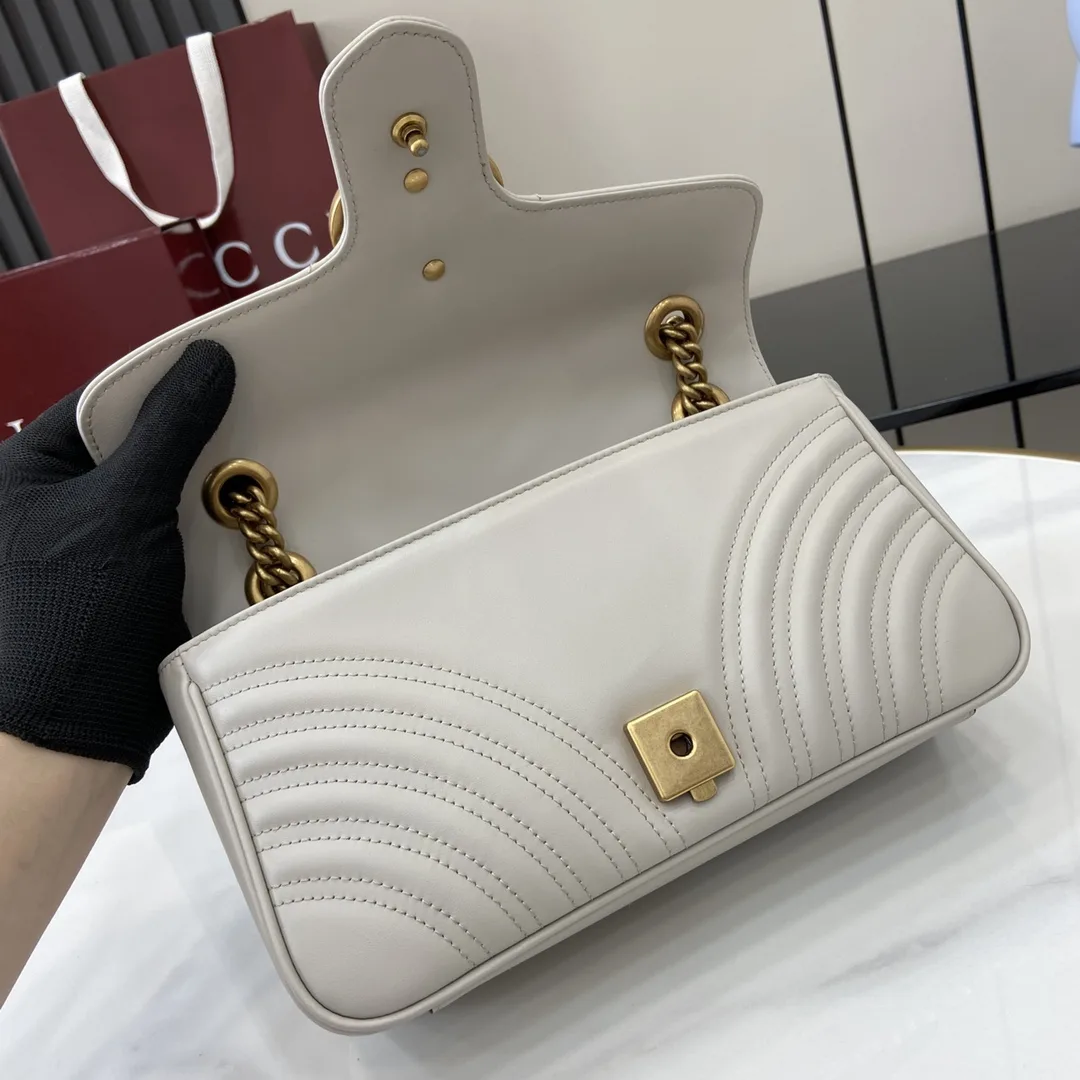 Gucci Grey GG Supreme Canvas Shoulder Bag product photo from LabelPicks