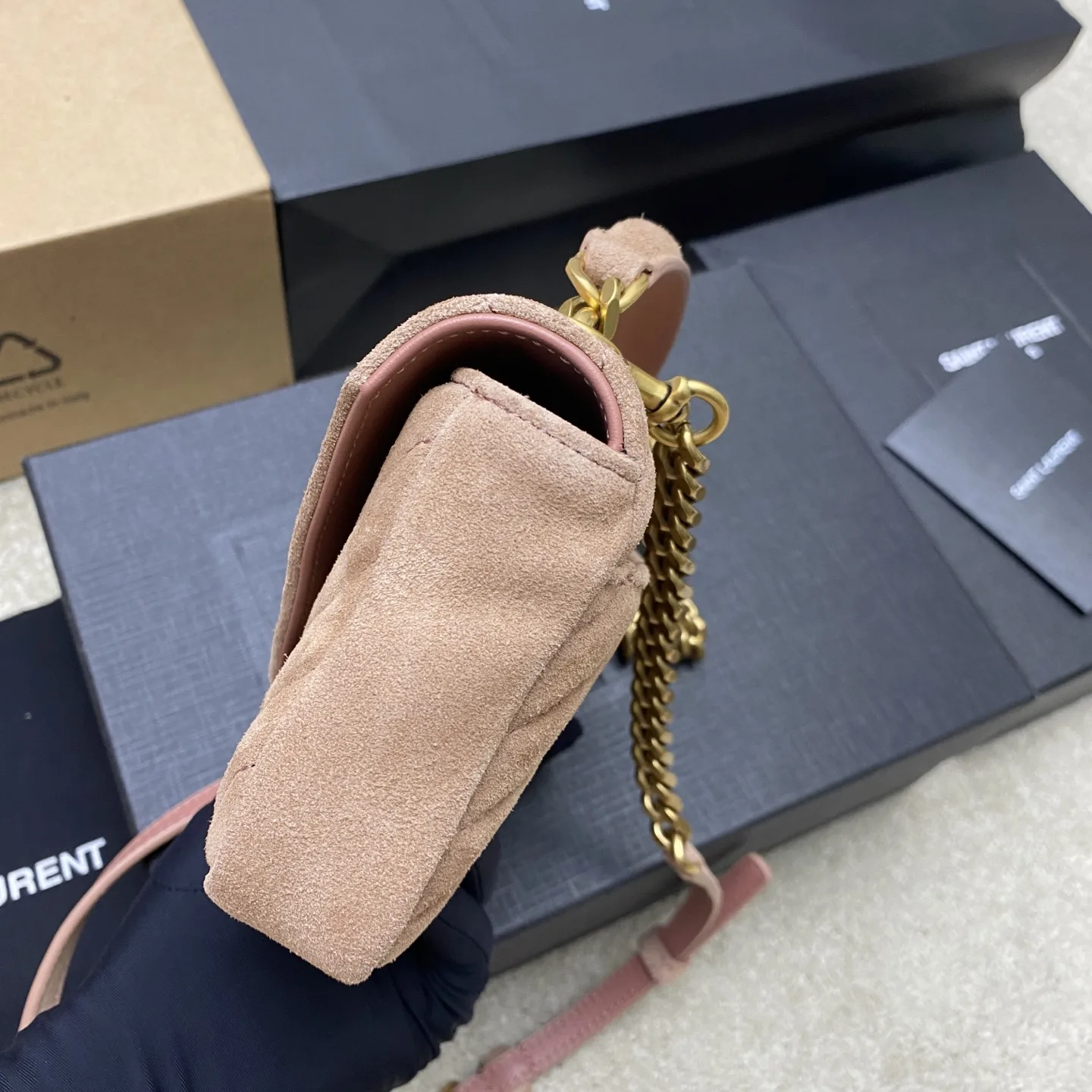 Saint Laurent Pink College Shoulder Bag product photo from LabelPicks