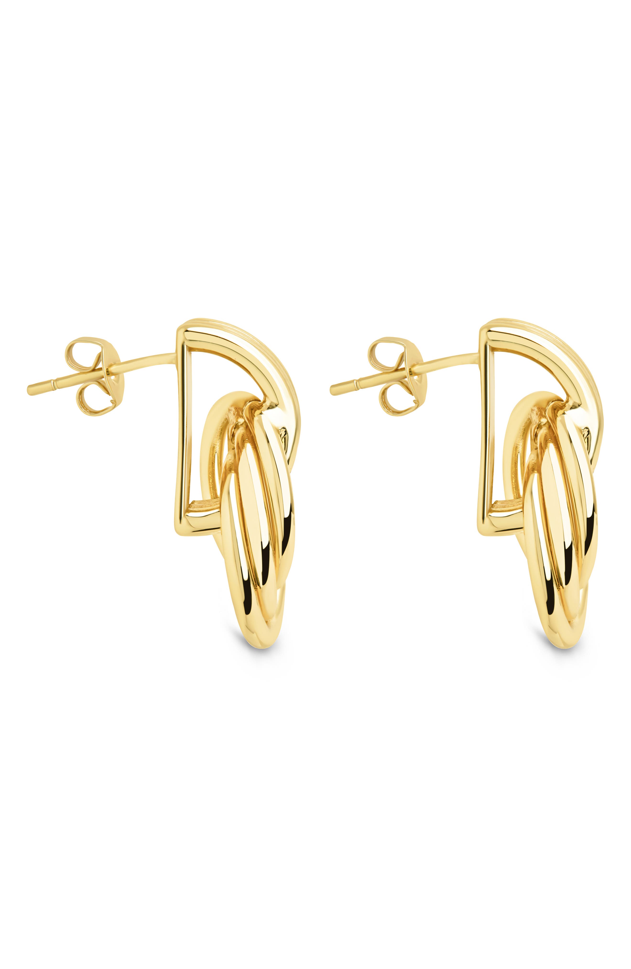 Sterling Forever Harvey Textured Door Knocker Earrings