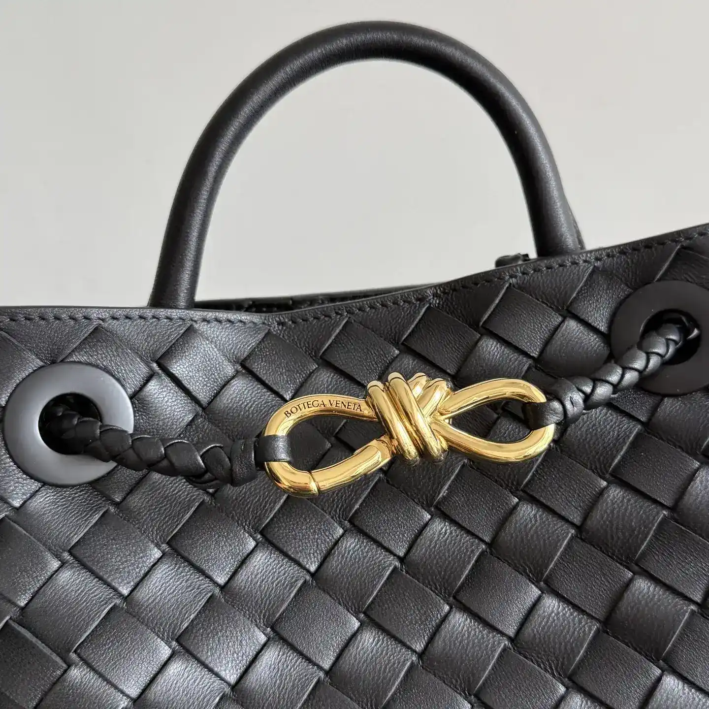 Bottega Veneta Andiamo Intrecciato Woven Leather Top Handle Bag product photo from LabelPicks