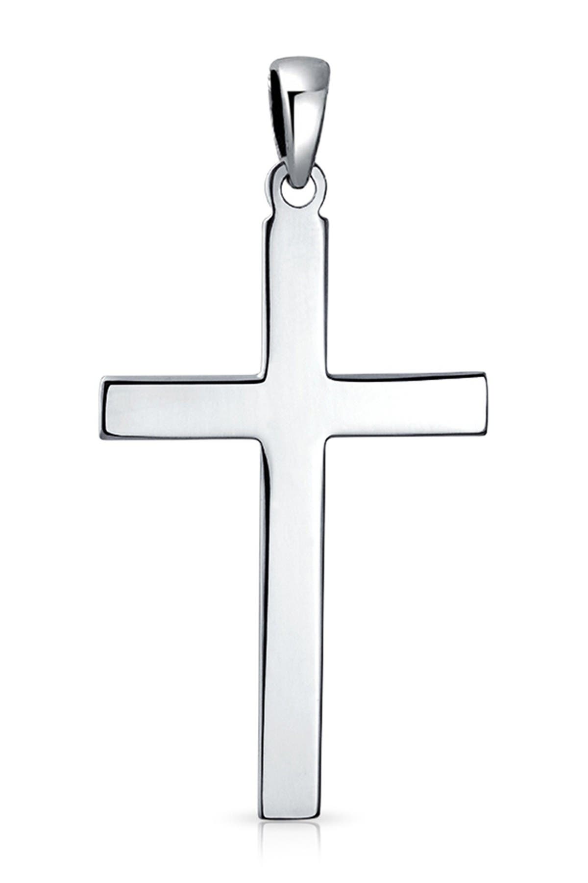 BLING JEWELRY Sterling Silver Cross Pendant Necklace