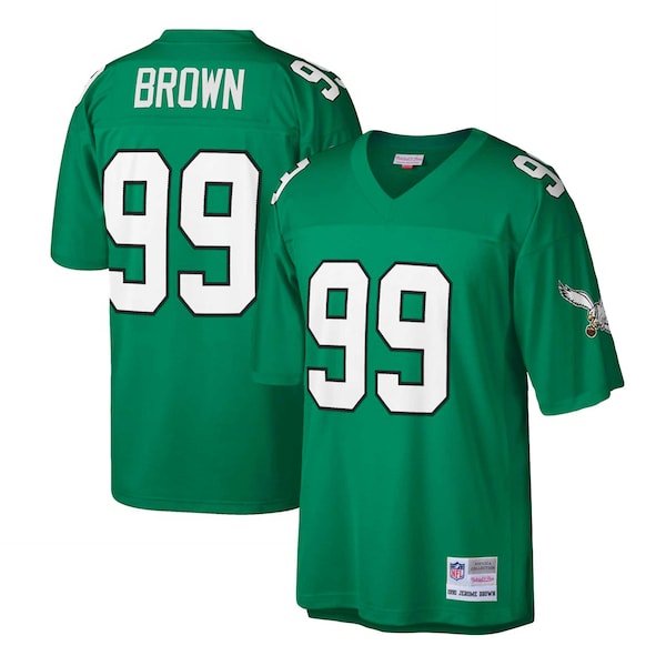 Jerome Brown Philadelphia Eagles Big & Tall 1990 Retired Player Replica Jersey - Kelly Green