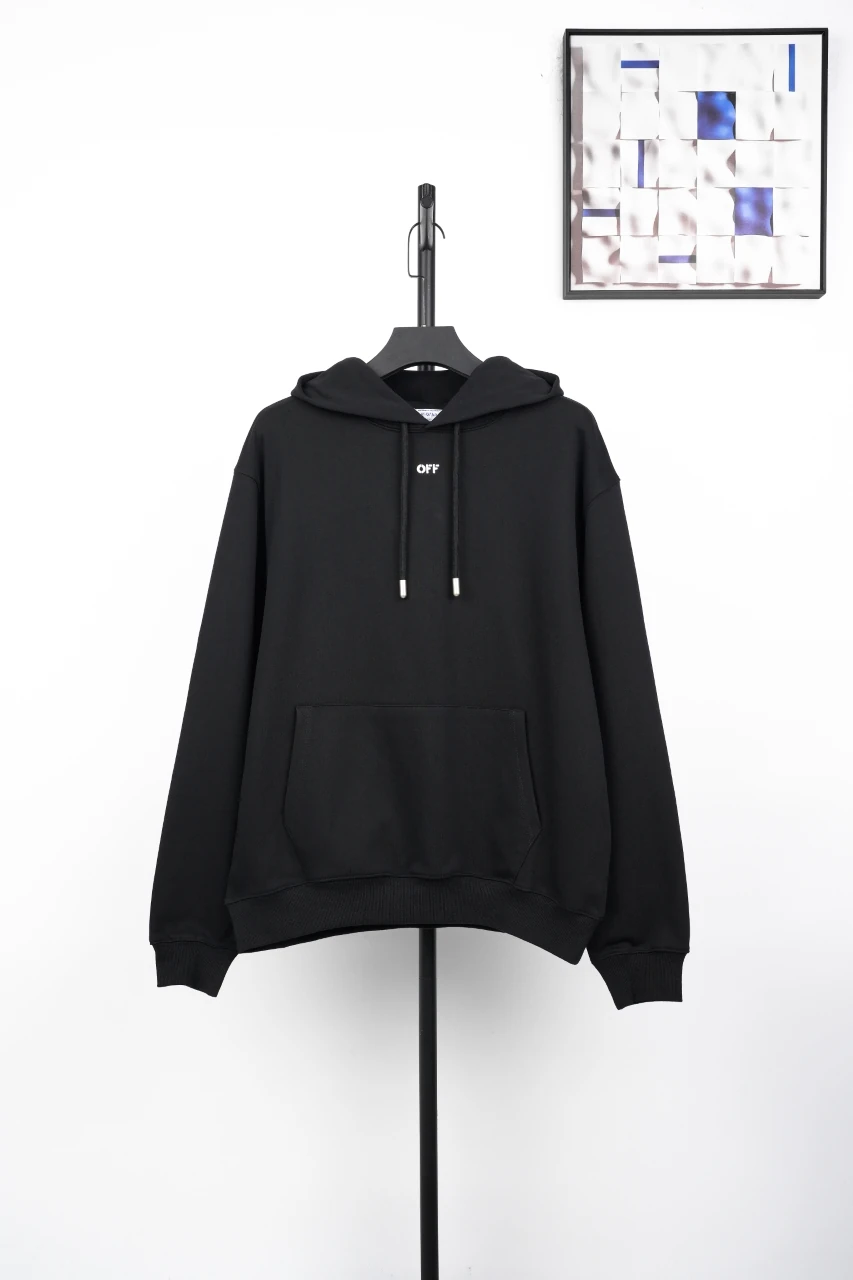Off-White Black Tonal Embroidered Anchor Arrow Hoodie product photo from LabelPicks
