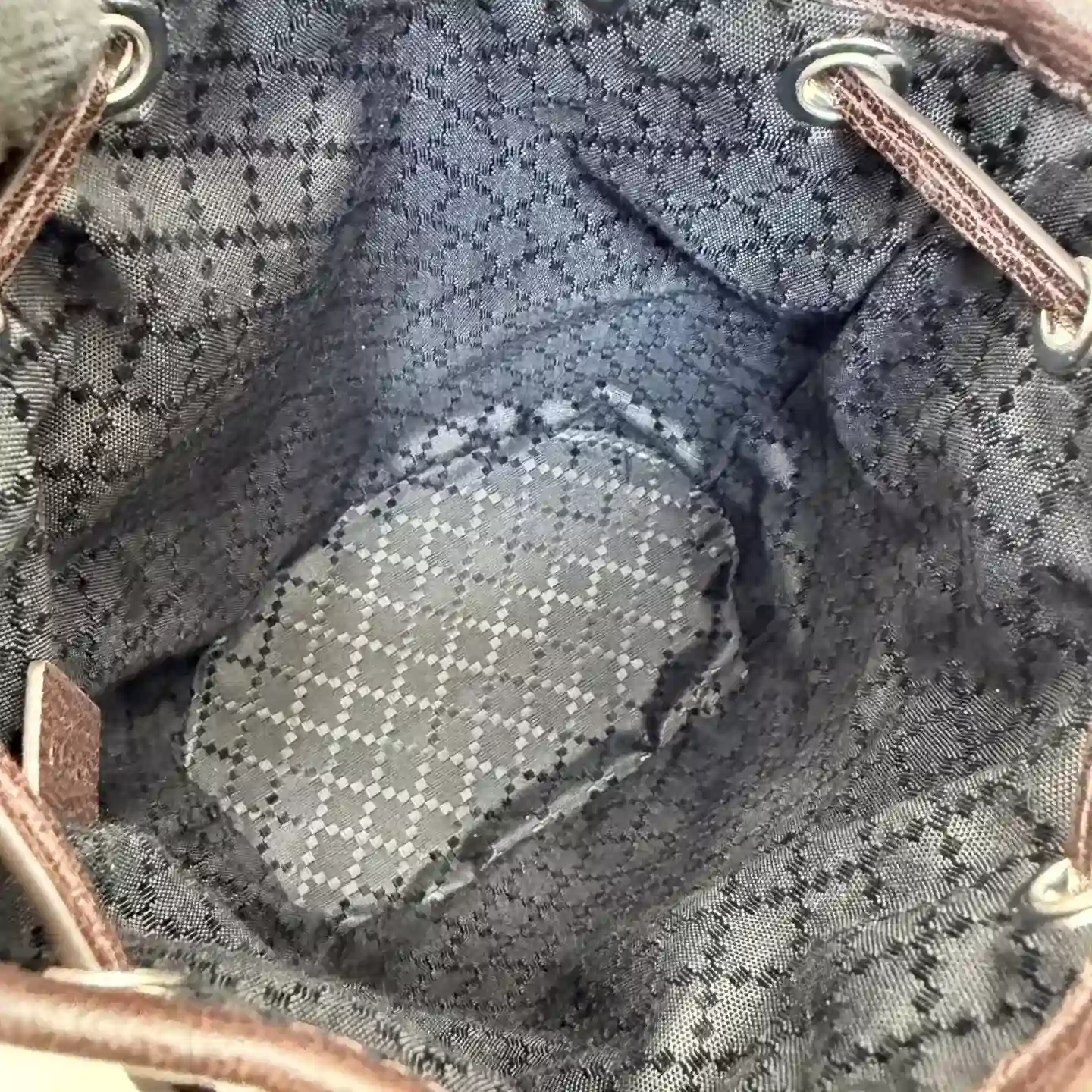 Gucci Generation Brown Canvas and Leather Bucket Bag product photo from LabelPicks